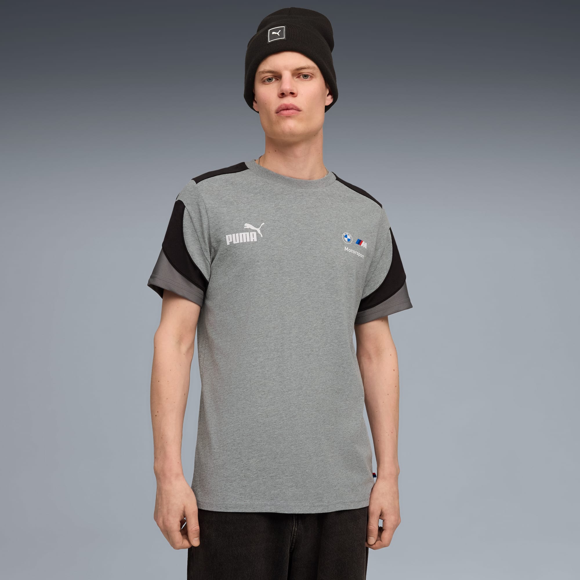 BMW MMS MT7+ T-shirt voor heren, Medium Gray Heather, large