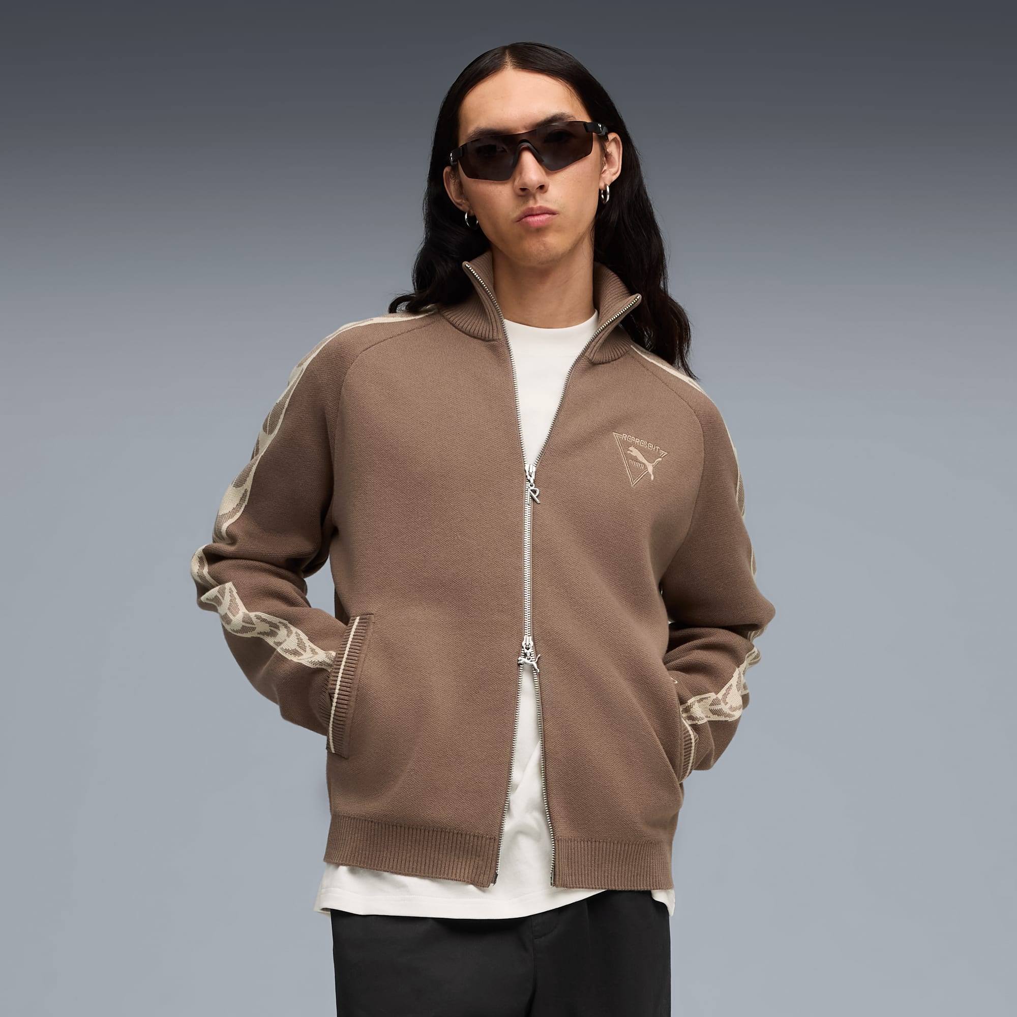 PUMA x REPRESENT T7 jack voor heren, Pine Bark, large