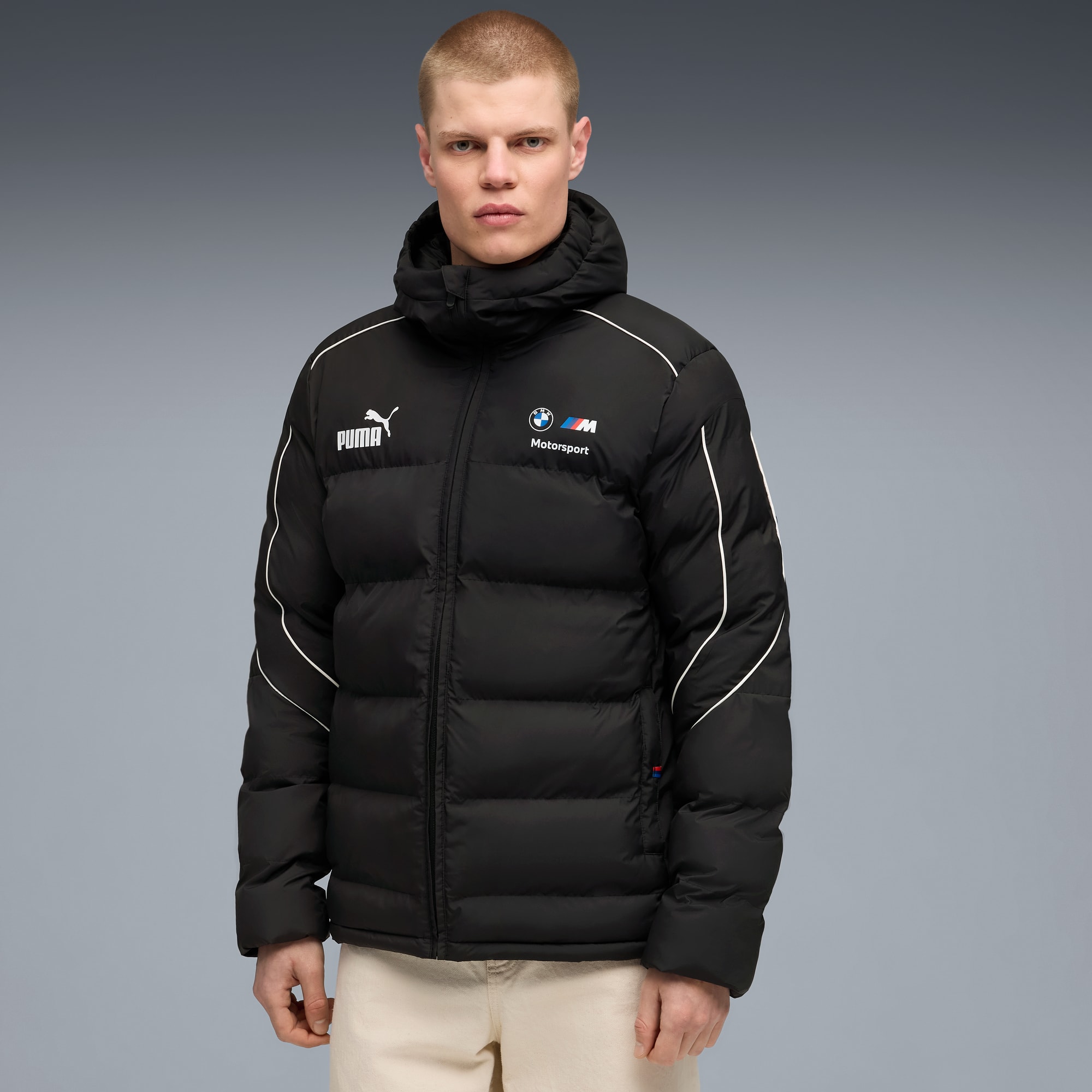 BMW M Motorsport MT7+ gewatteerd jack voor heren, PUMA Black, large