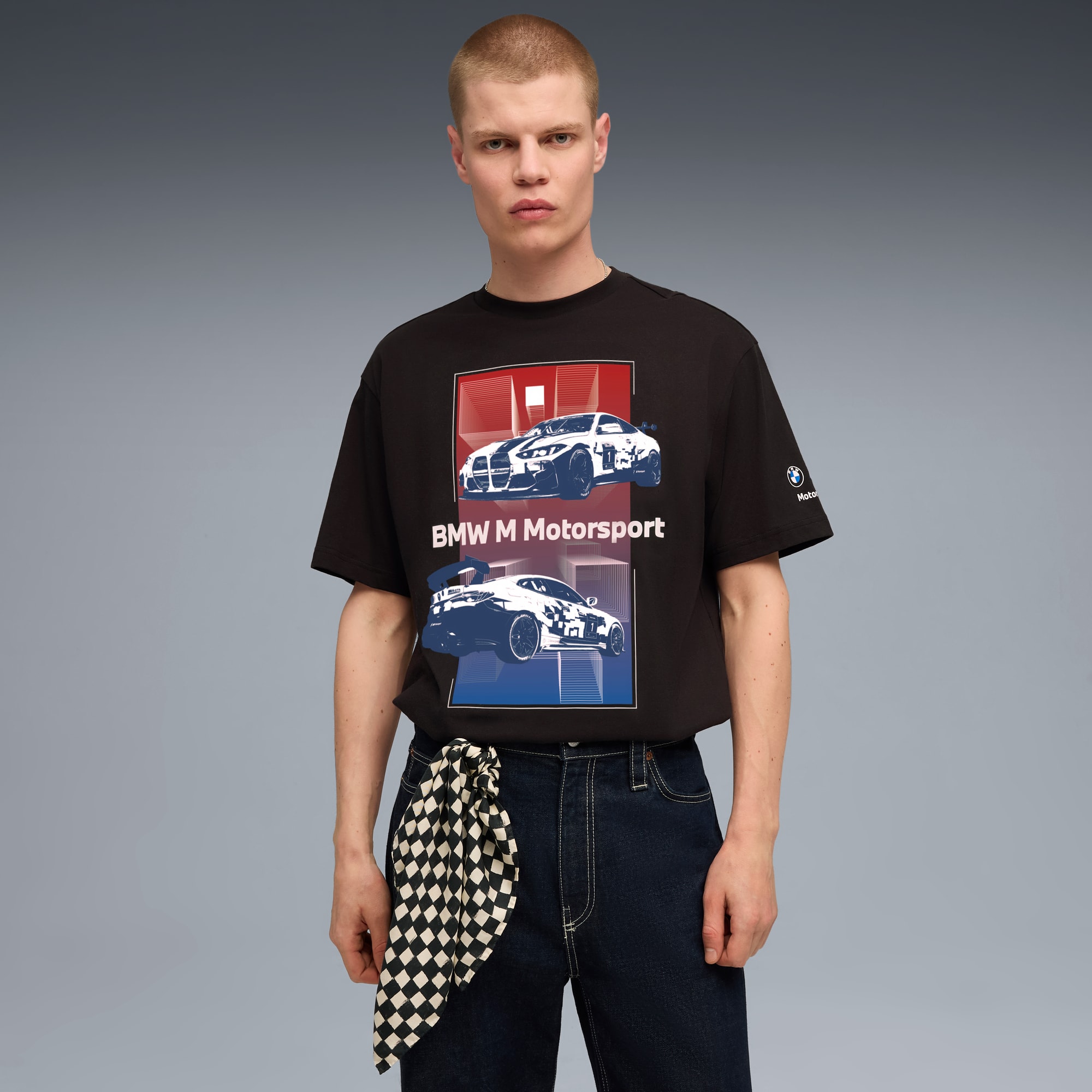 BMW M Motorsport Block Tee Men, PUMA Black, large