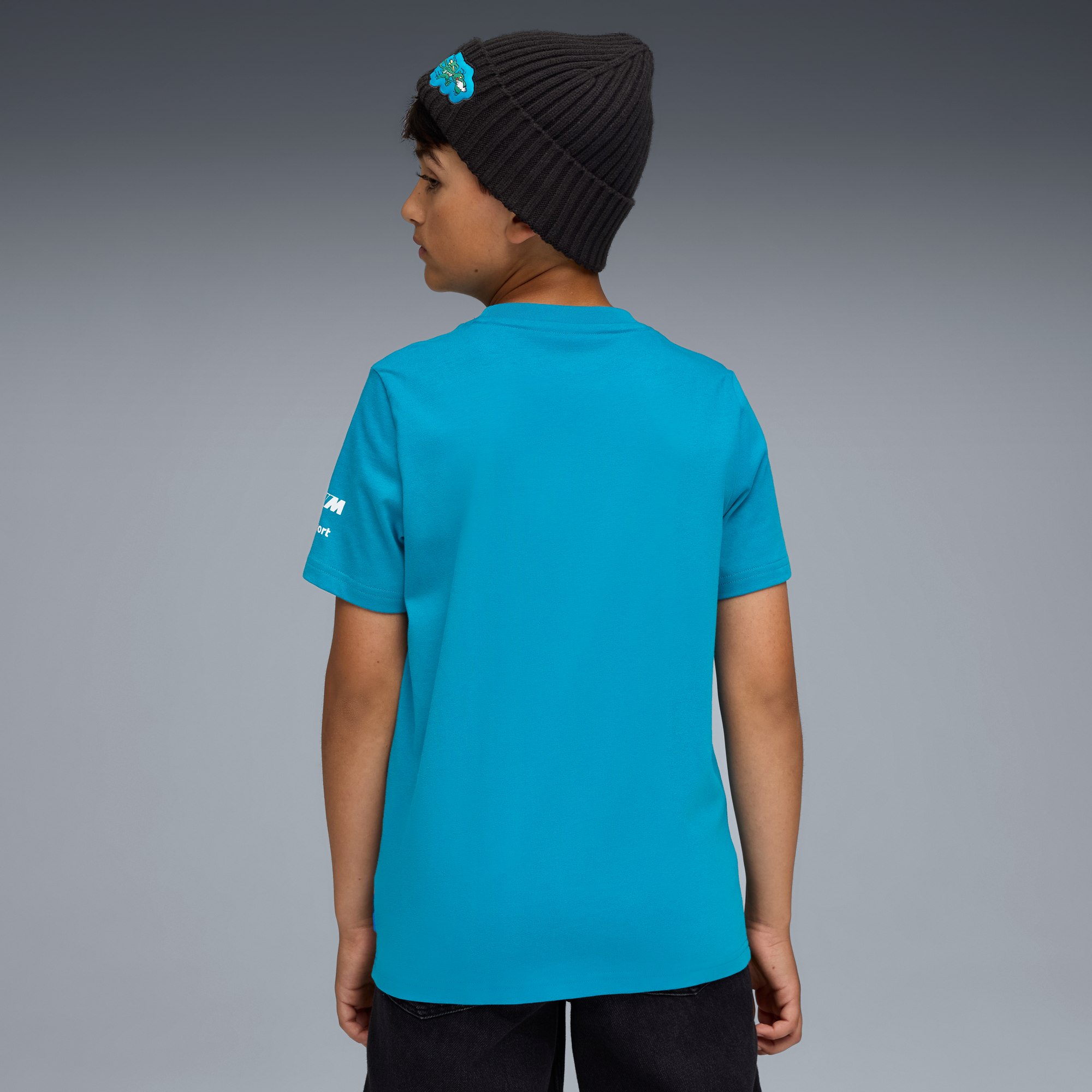 BMW M Motorsport T-Shirt mit Autografik Teenager, Tropical Blue, large