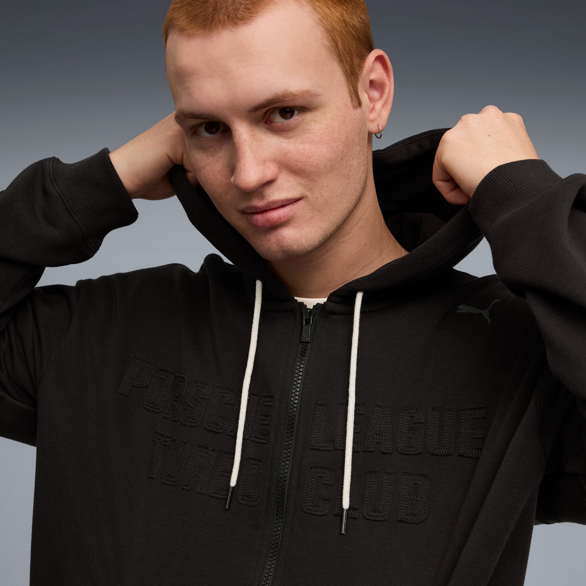 PUMA x PORSCHE LEGACY Lifestyle Zip Jacket Men, PUMA Black, large