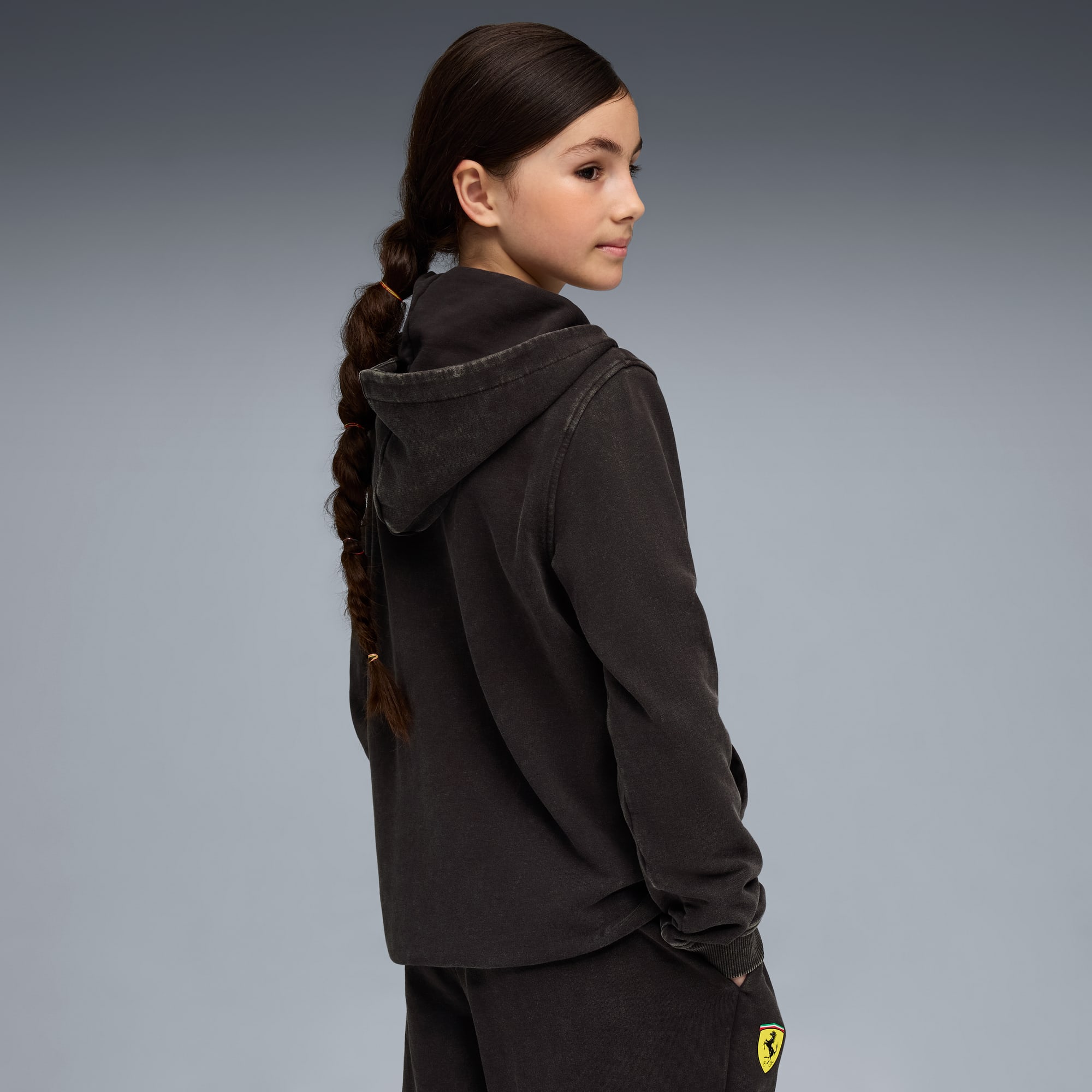 Scuderia Ferrari Sportswear Kapuzen-Sweatjacke Teenager, PUMA Black, large