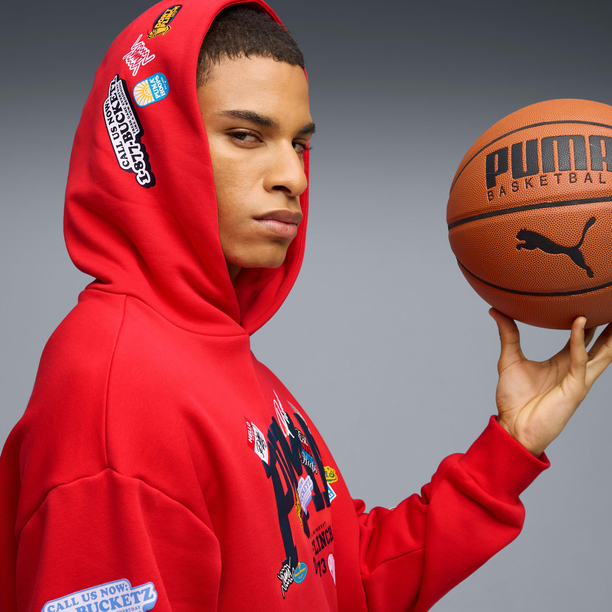 HooperHotline Hoodie Men, For All Time Red, large