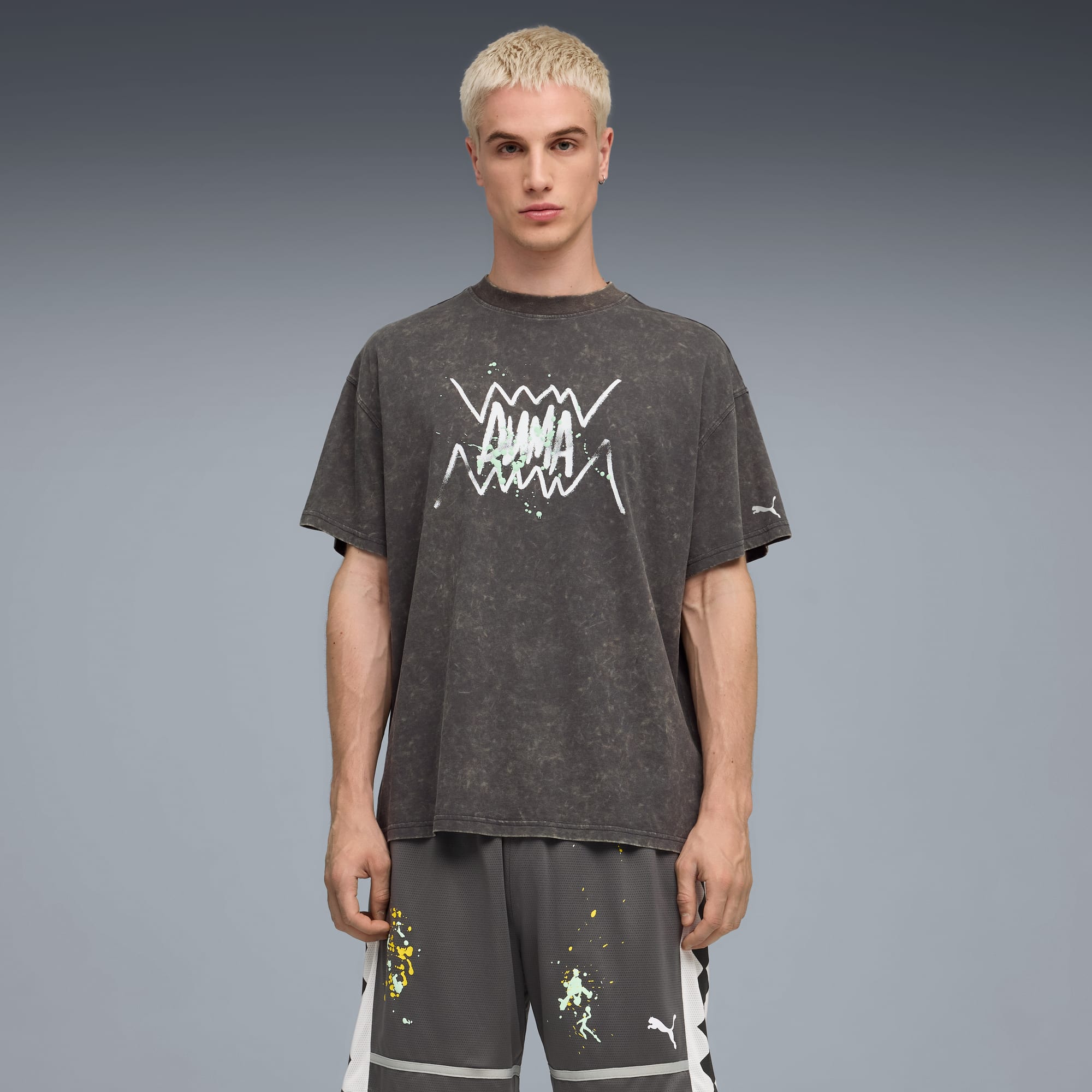 Points In The Paint T-Shirt Unisex, Dusky Gray, large