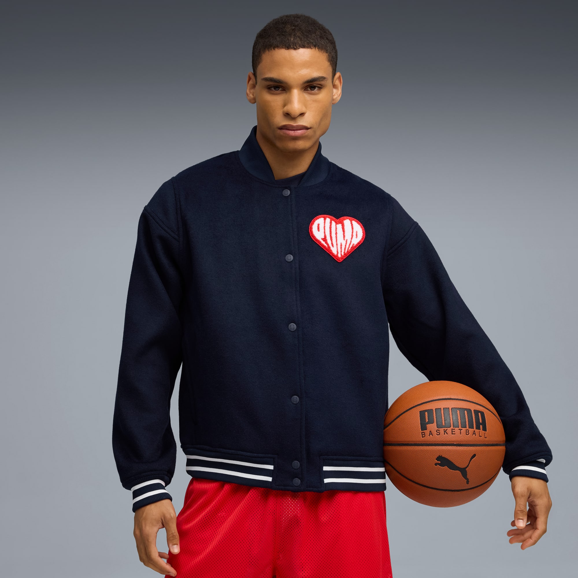 HooperHotline Varsity Jacke Herren, PUMA Navy, large