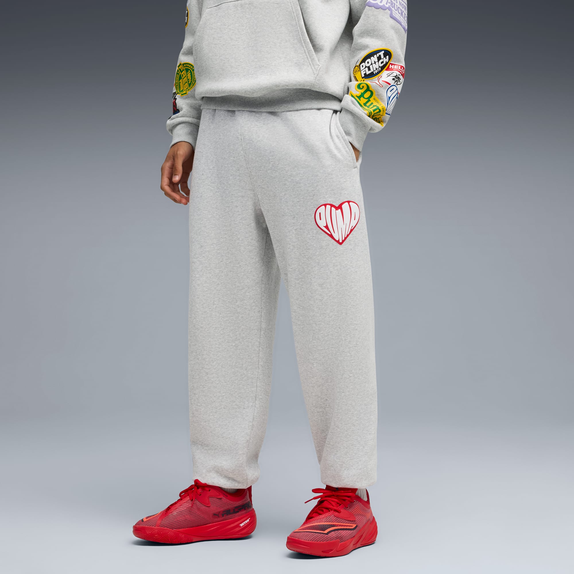 【PERSTEP】23FW★ Liam Heavyweight Pigment Lounge Sweatpants Liam Pants- Washed Grey