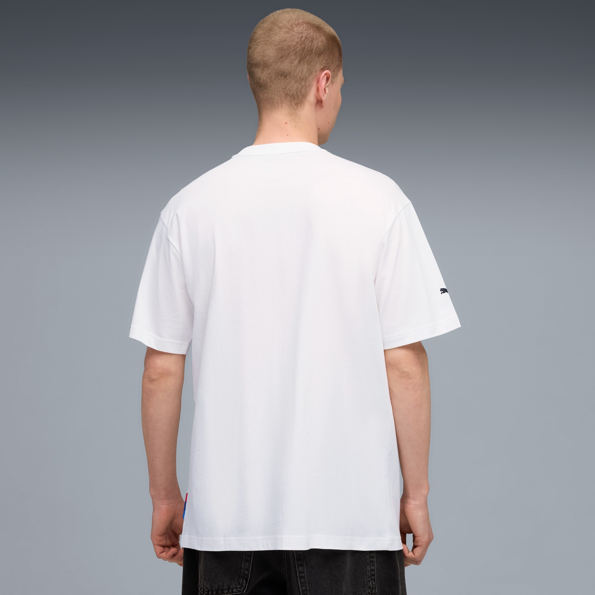 T-shirt à motif noir et blanc BMW M Motorsport Homme, PUMA White, large