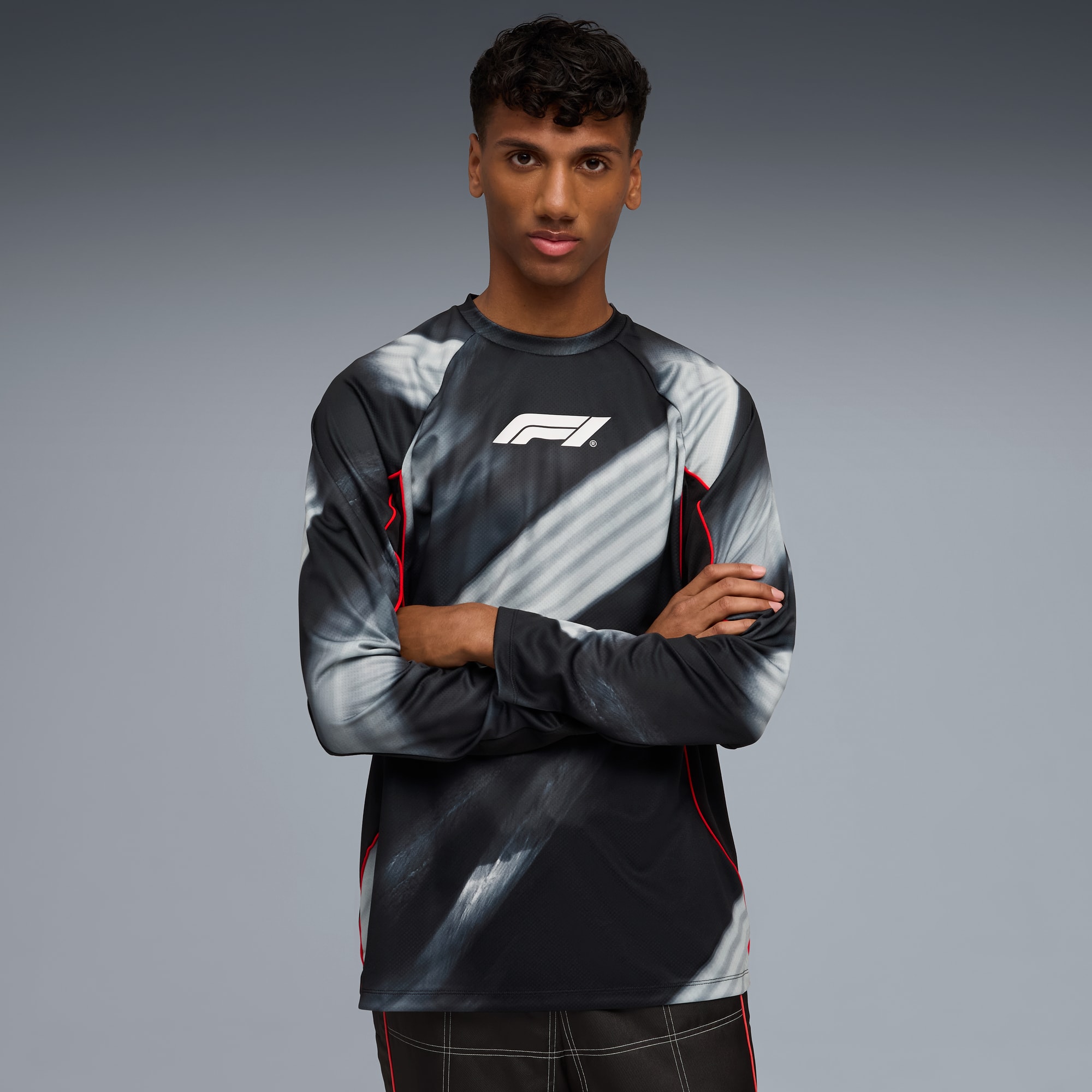 F1® Lifestyle Racing Jersey, PUMA Black, large