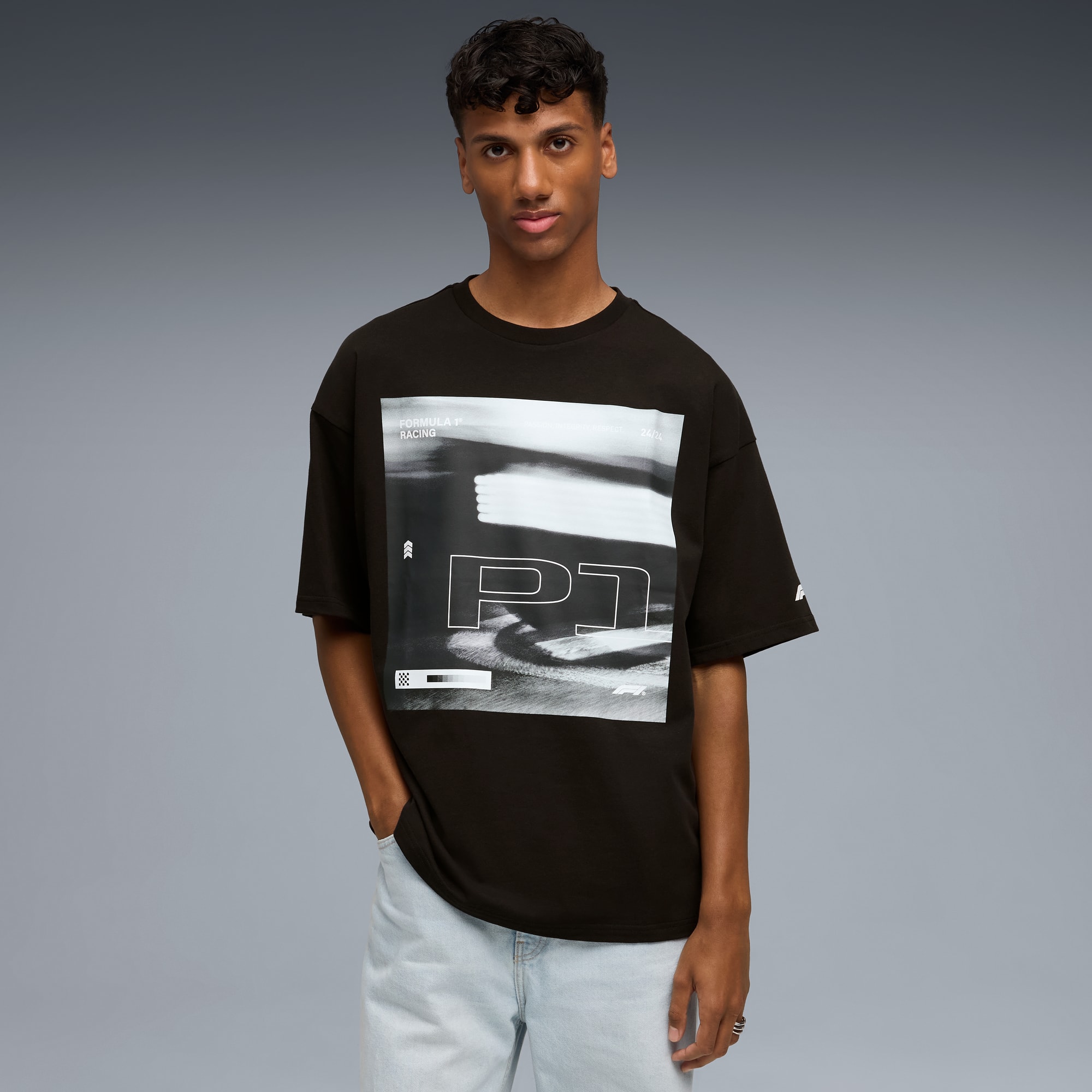 Męska koszulka F1® Lifestyle Racing, PUMA Black, large
