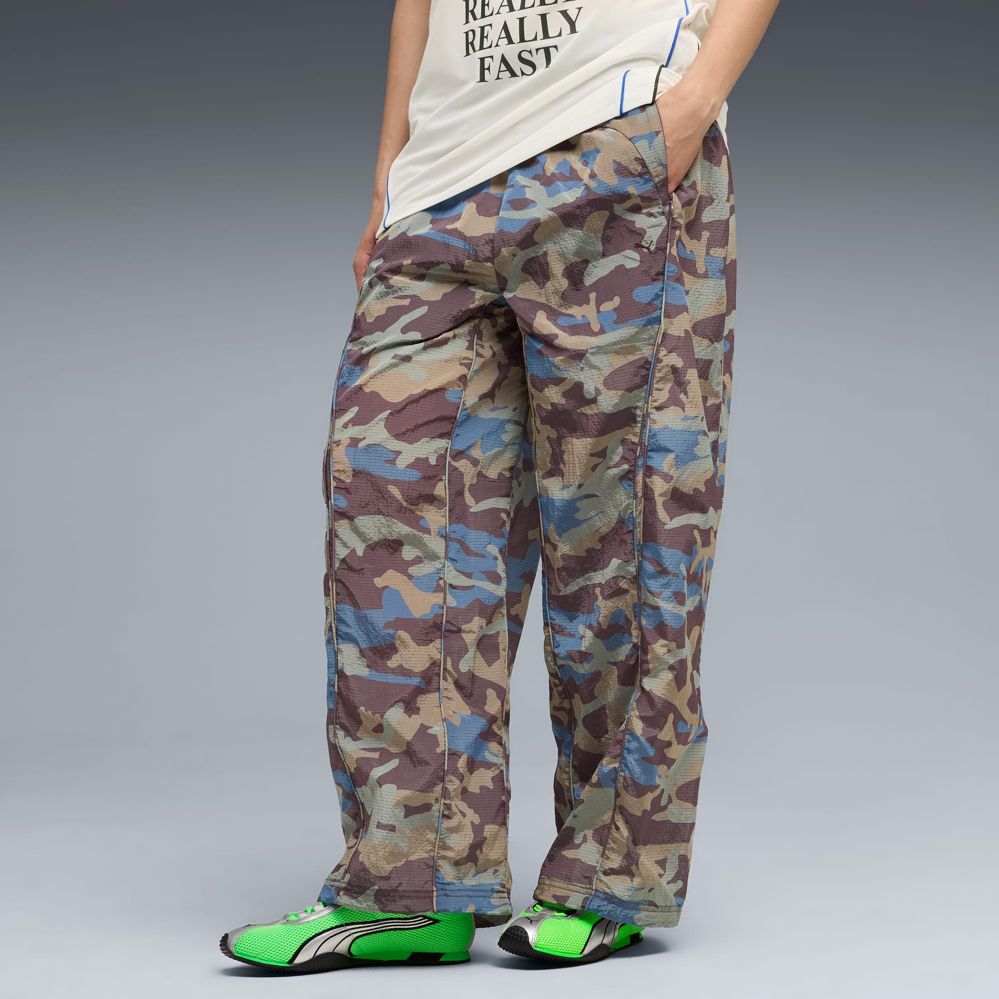 CLRT All-Over Print Ripstop Pants Unisex, Raisin, large