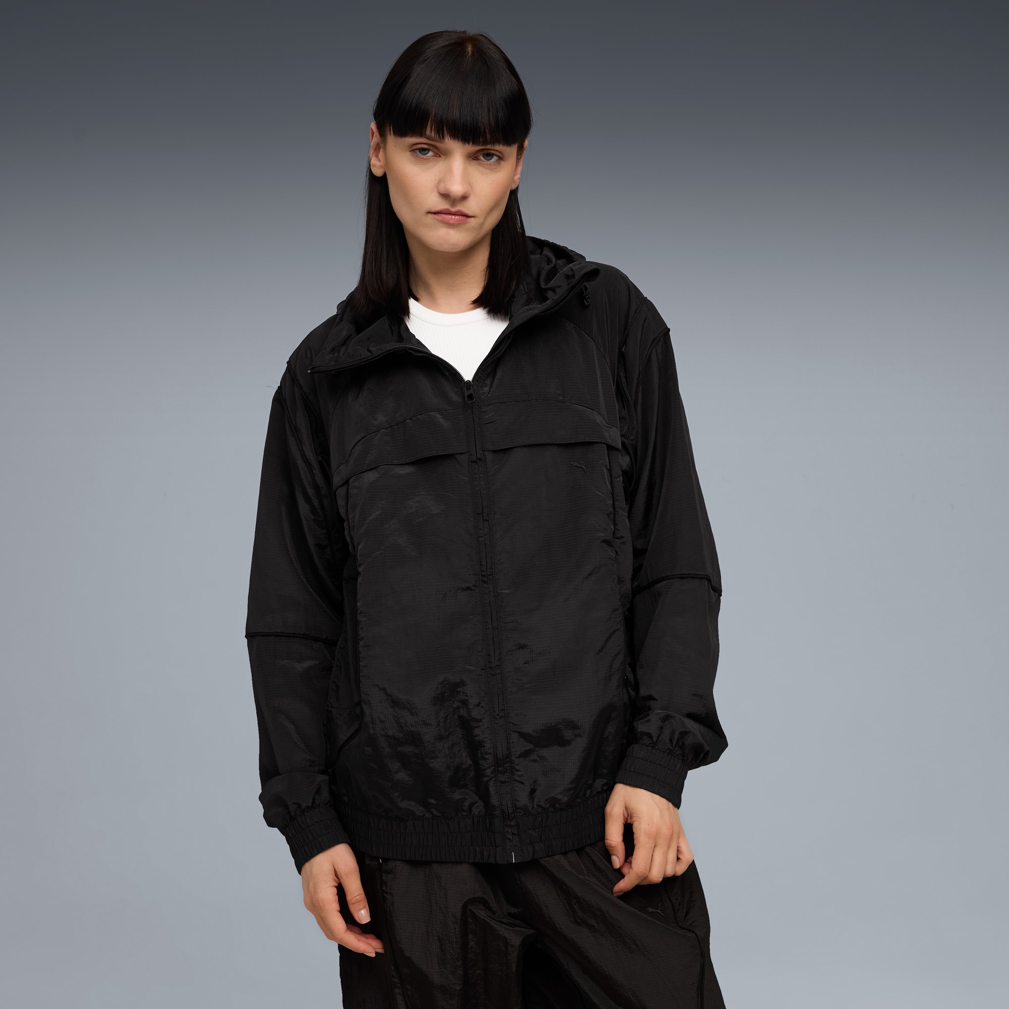 CLRT Ripstop Jacket Unisex, PUMA Black, large