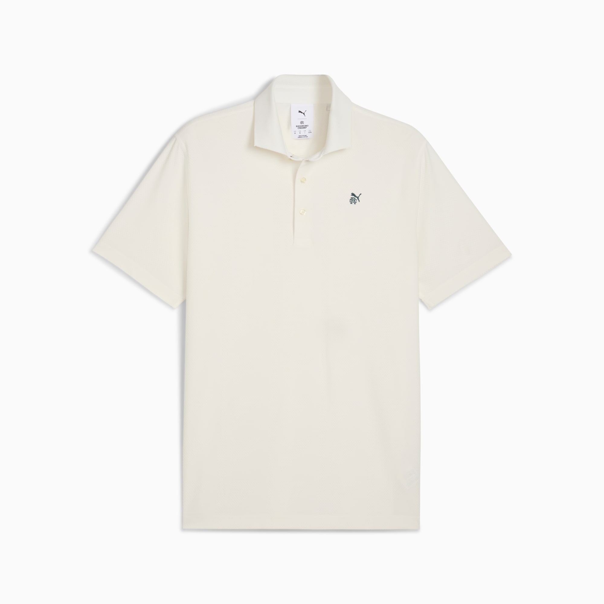 Polo de golf en jacquard MATTR PUMA x REIGNING CHAMP Homme, Warm White, large
