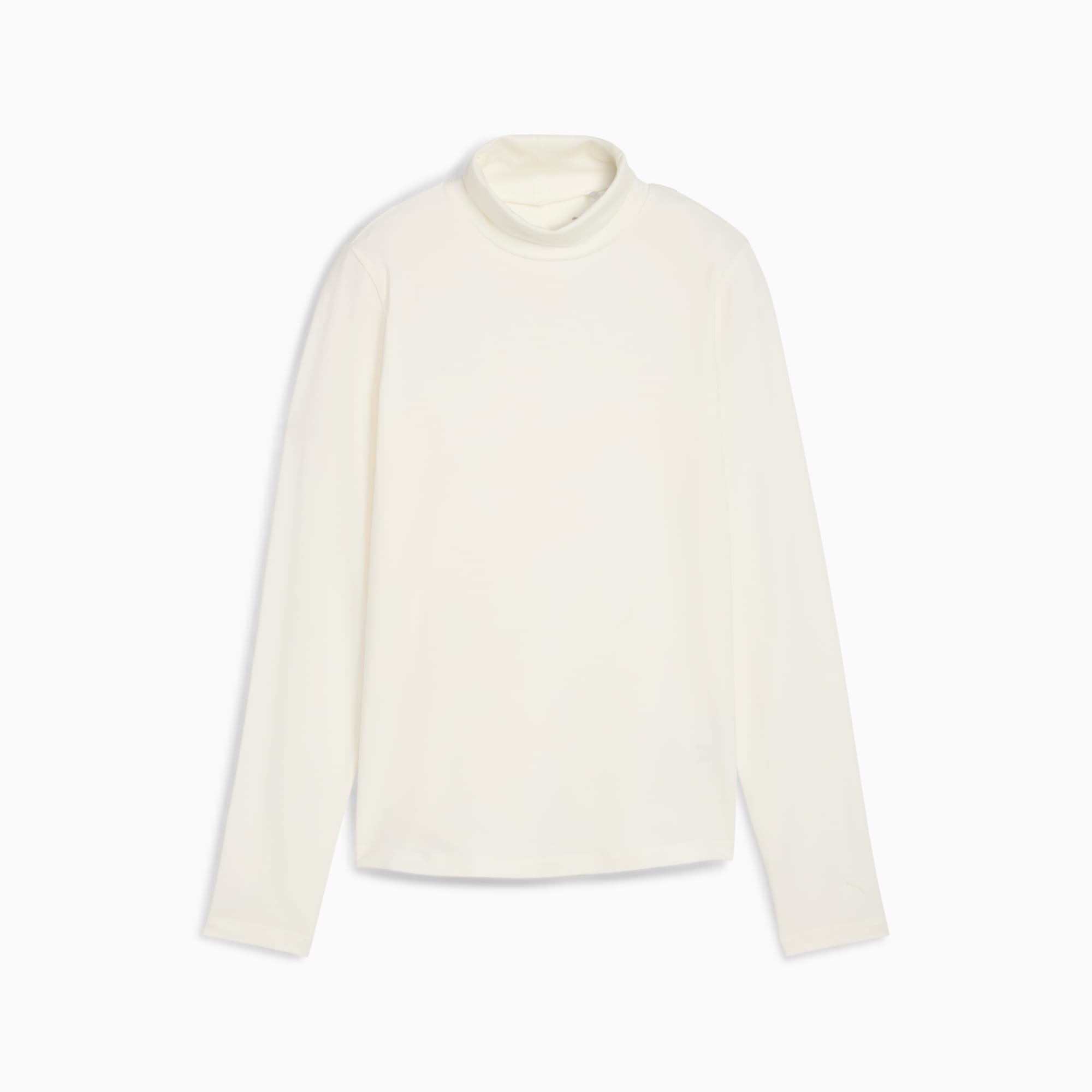 Charlotte Modalon Long Sleeve Golf Top Women, Warm White, large