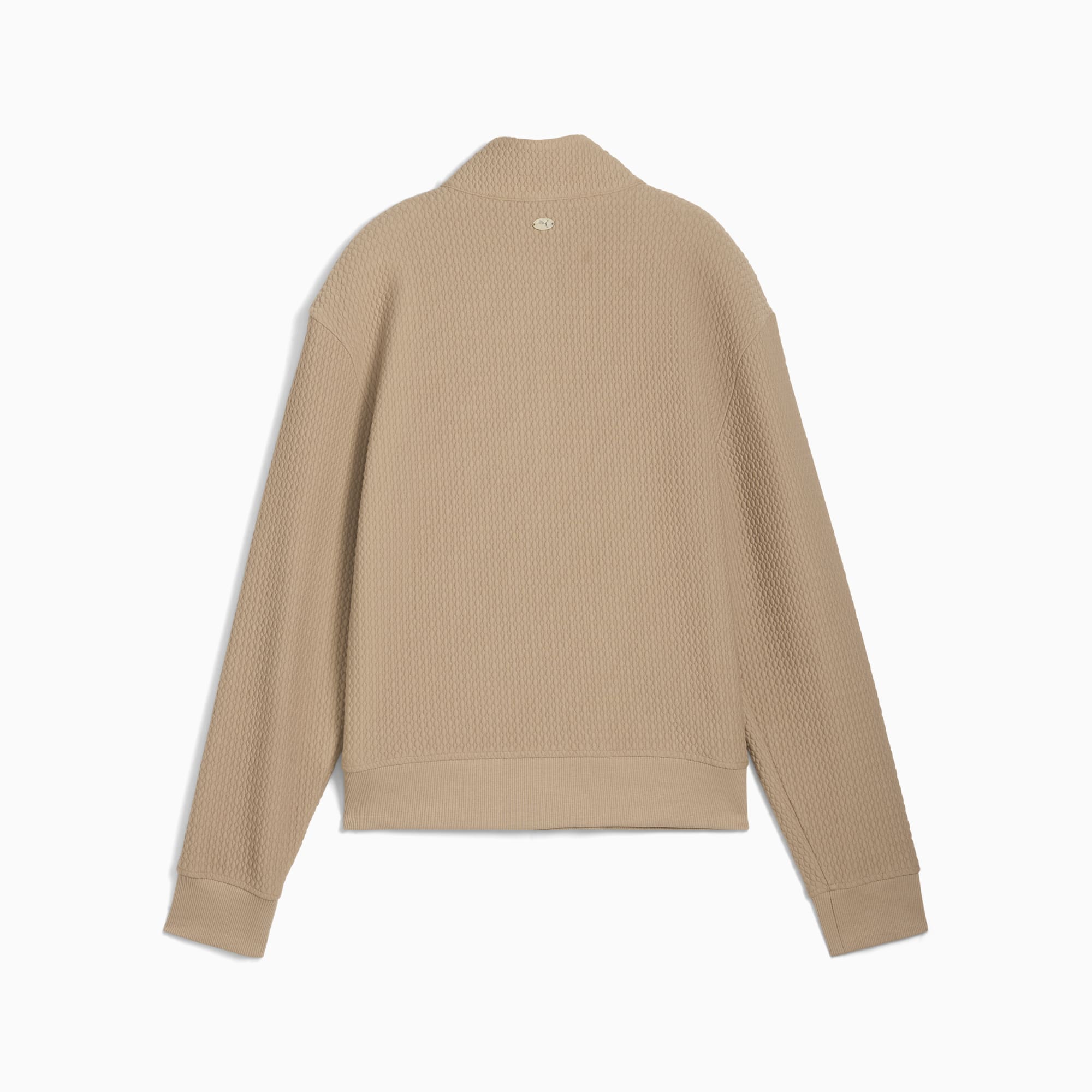 Damska bluza do golfa Boulder z zapięciem 1/2 na zatrzaski, Ice Coffee, large