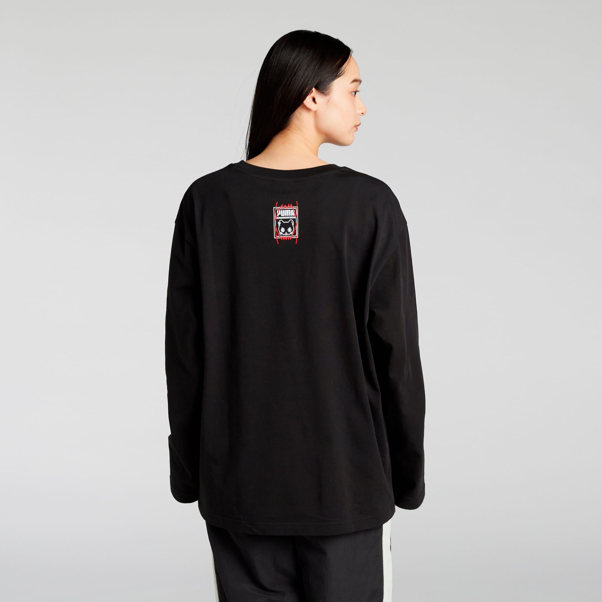 NEKOSAN x HOOPS DYLAN GRAPHIC Long Sleeve Tee Unisex, PUMA Black, large