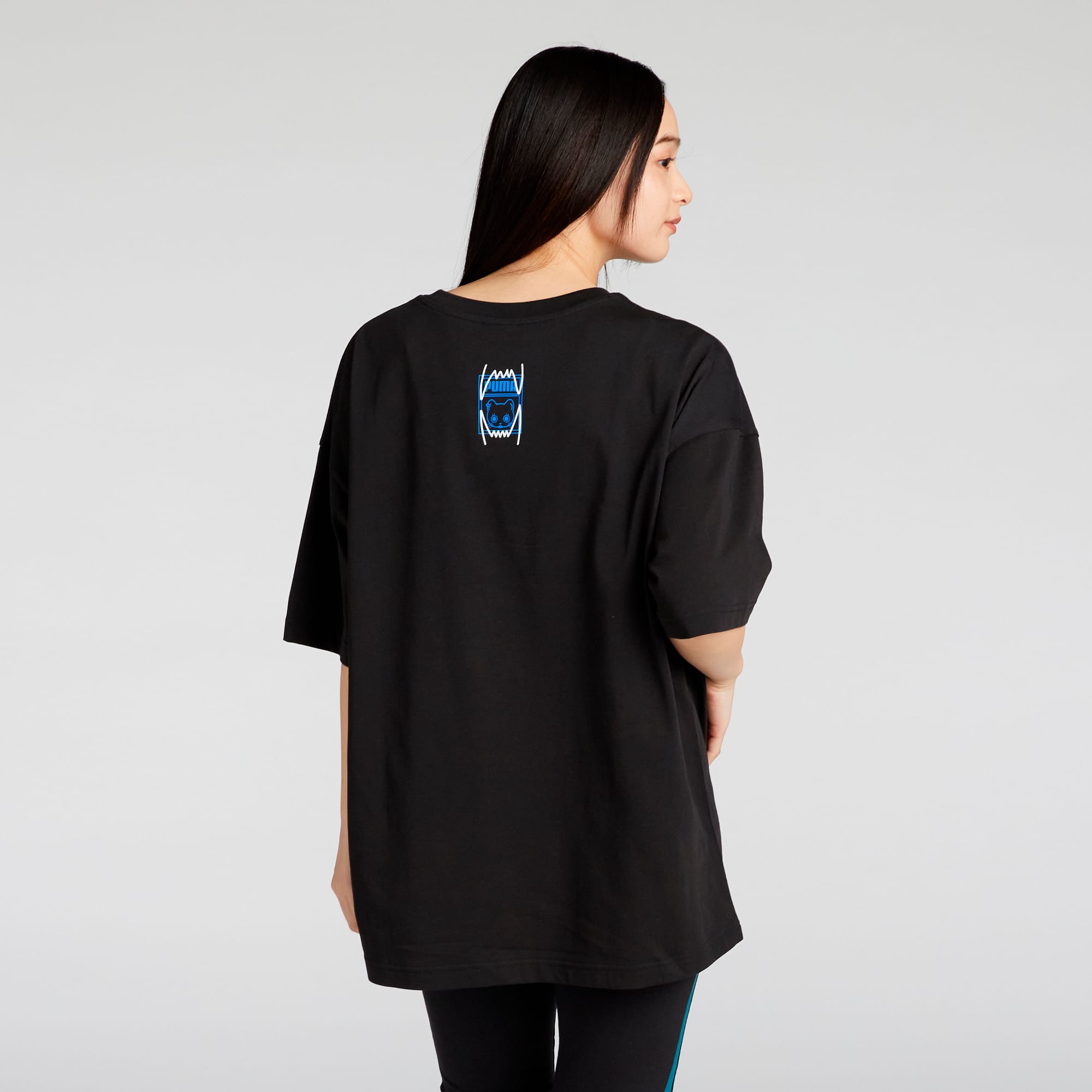 NEKOSAN x HOOPS DYLAN Graphic Oversized T-Shirt Unisex, PUMA Black, large