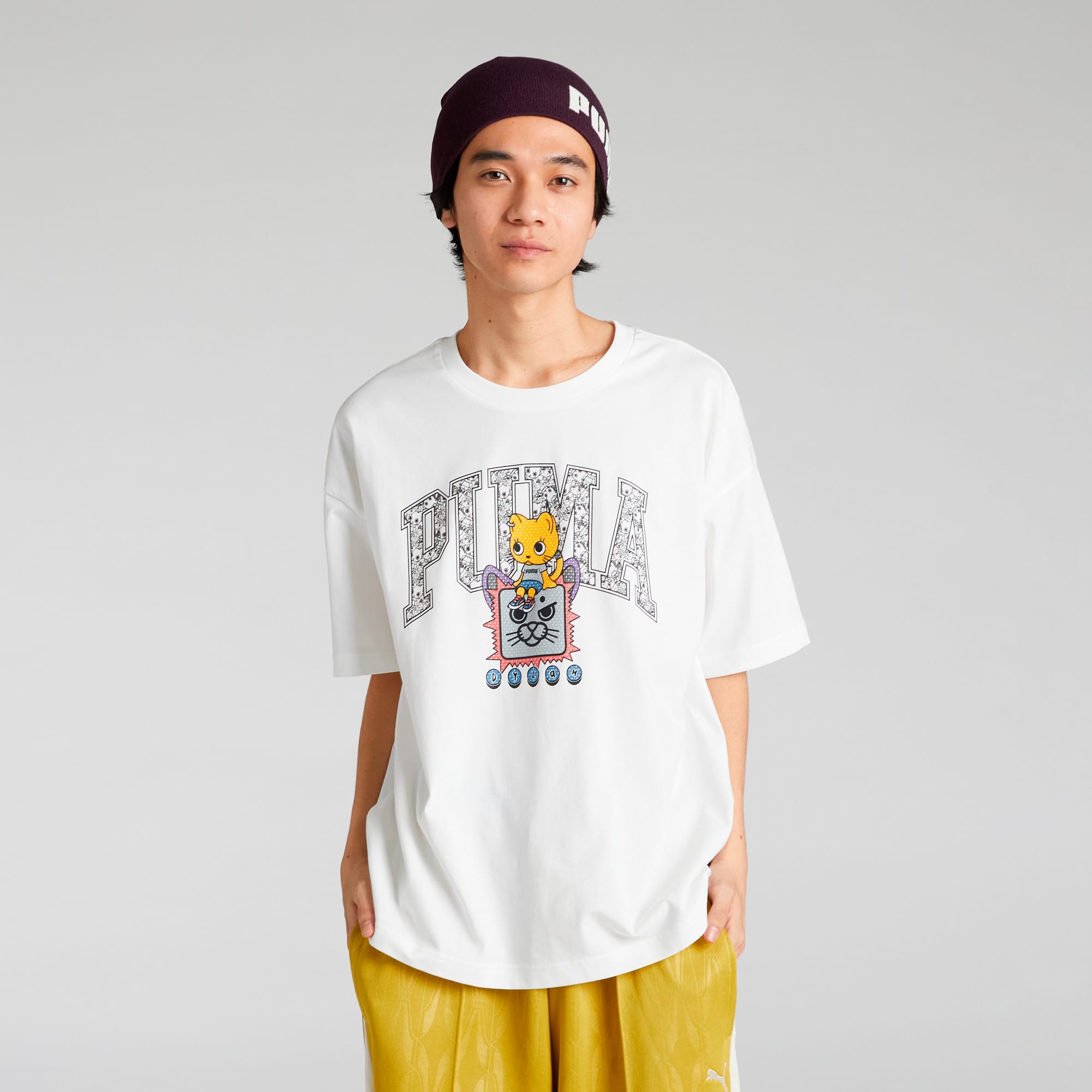【WEB限定】 x NEKO-san PUMA公式】ユニセックス DYLAN グラフィック プーマ トップス