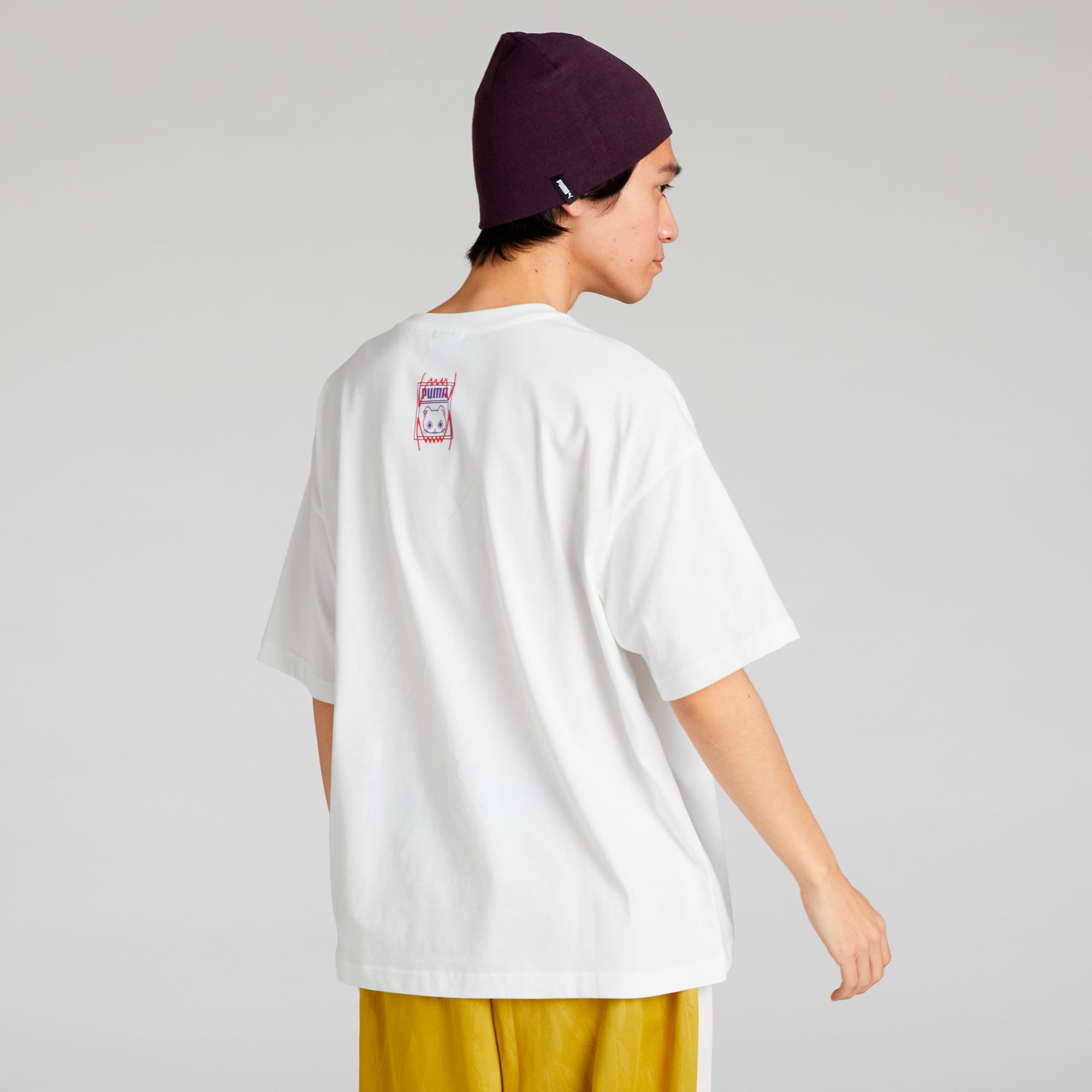NEKOSAN x HOOPS DYLAN Graphic Oversized T-Shirt Unisex, PUMA White, large