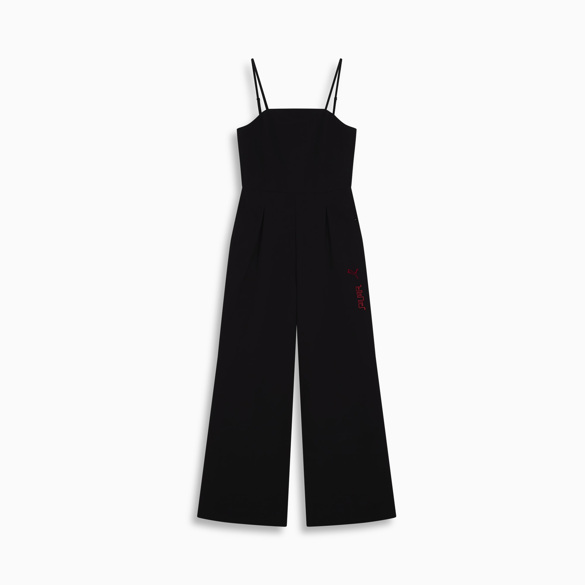 wide leg jumpsuit black jumpsuit shorts GAME ON Wide Leg Jumpsuit Women PUMA Black PUMA Shop All PUMA