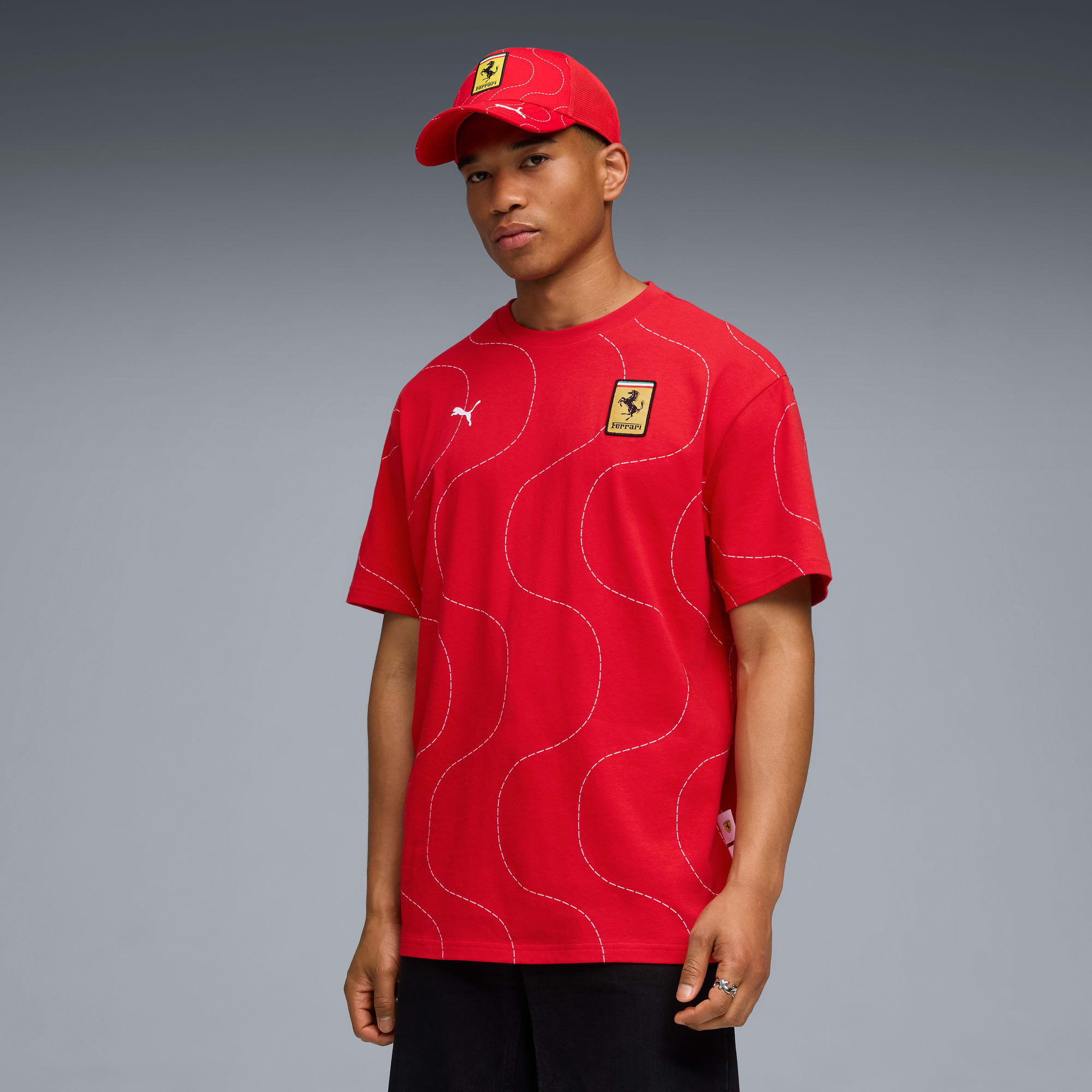 T-shirt Monza Scuderia Ferrari HP Homme, Rosso Corsa, large