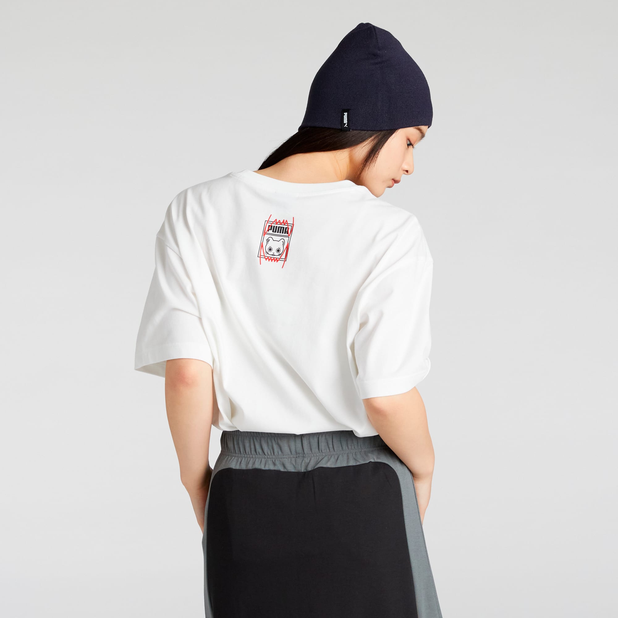 NEKOSAN x HOOPS DYLAN Short Sleeve Tee Unisex, PUMA White, large