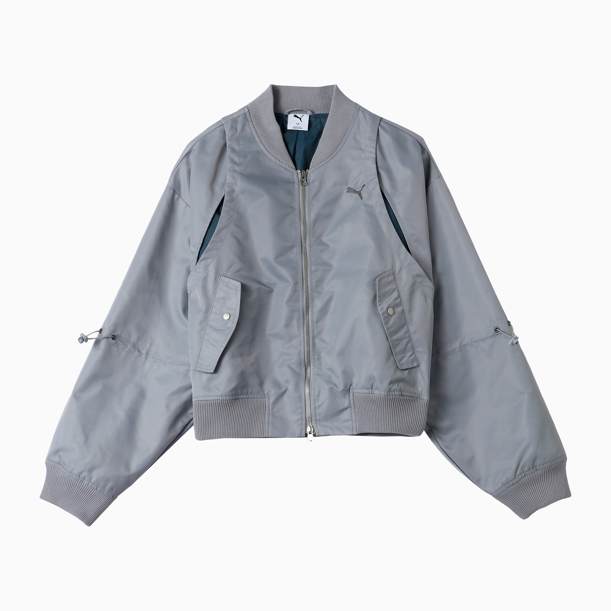 DARE TO Woven Bomber for Women, Gray Fog, large-SEA
