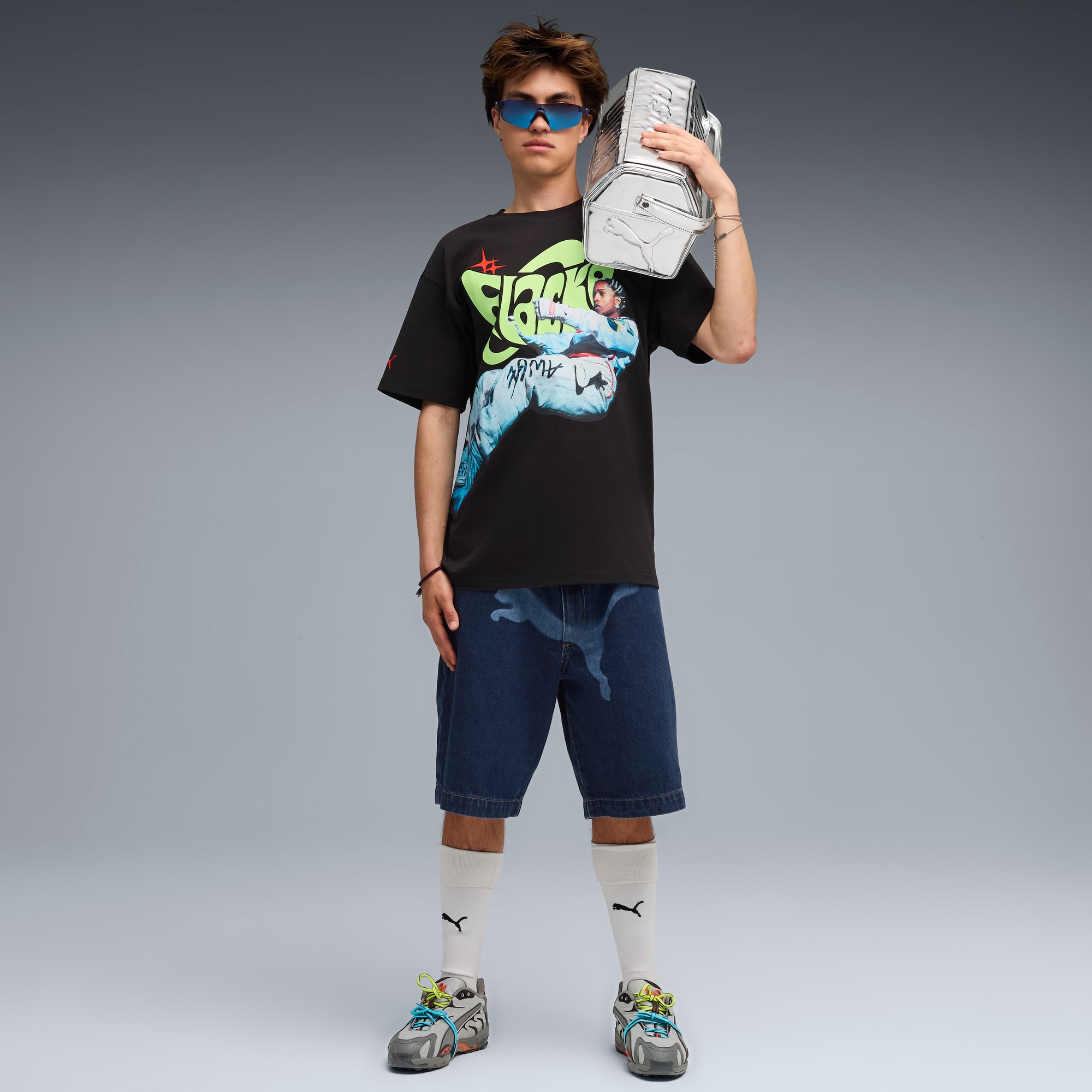 国内発送☆限定コラボ☆【A$AP Rocky×PUMA】ドライブTシャツ A$AP ROCKY x PUMA Flacko Drive Tee Men | PUMA