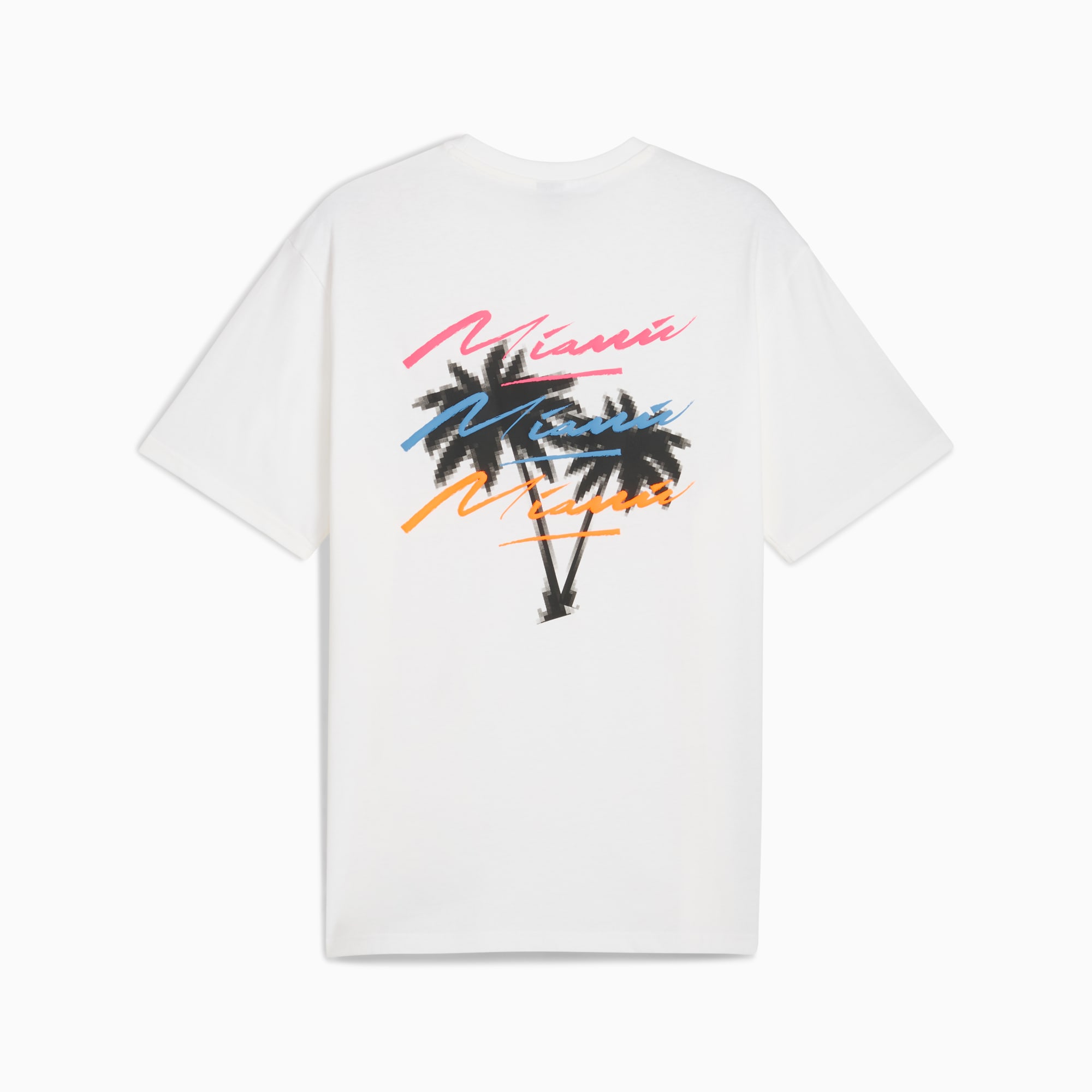 Scuderia Ferrari Miami Graphic Tee Men, PUMA White, large