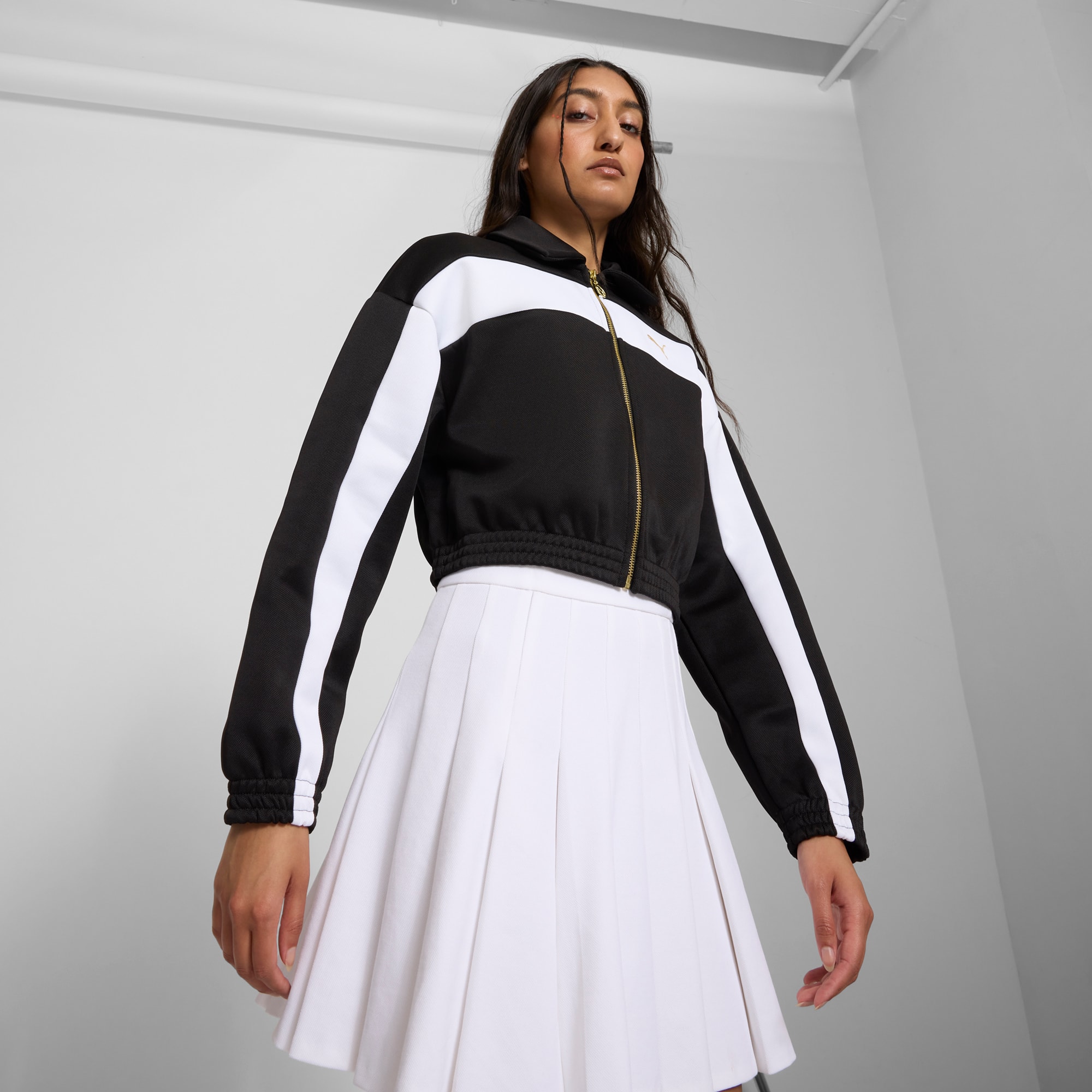 PUMA Women's Relaxed Crop Track Jacket