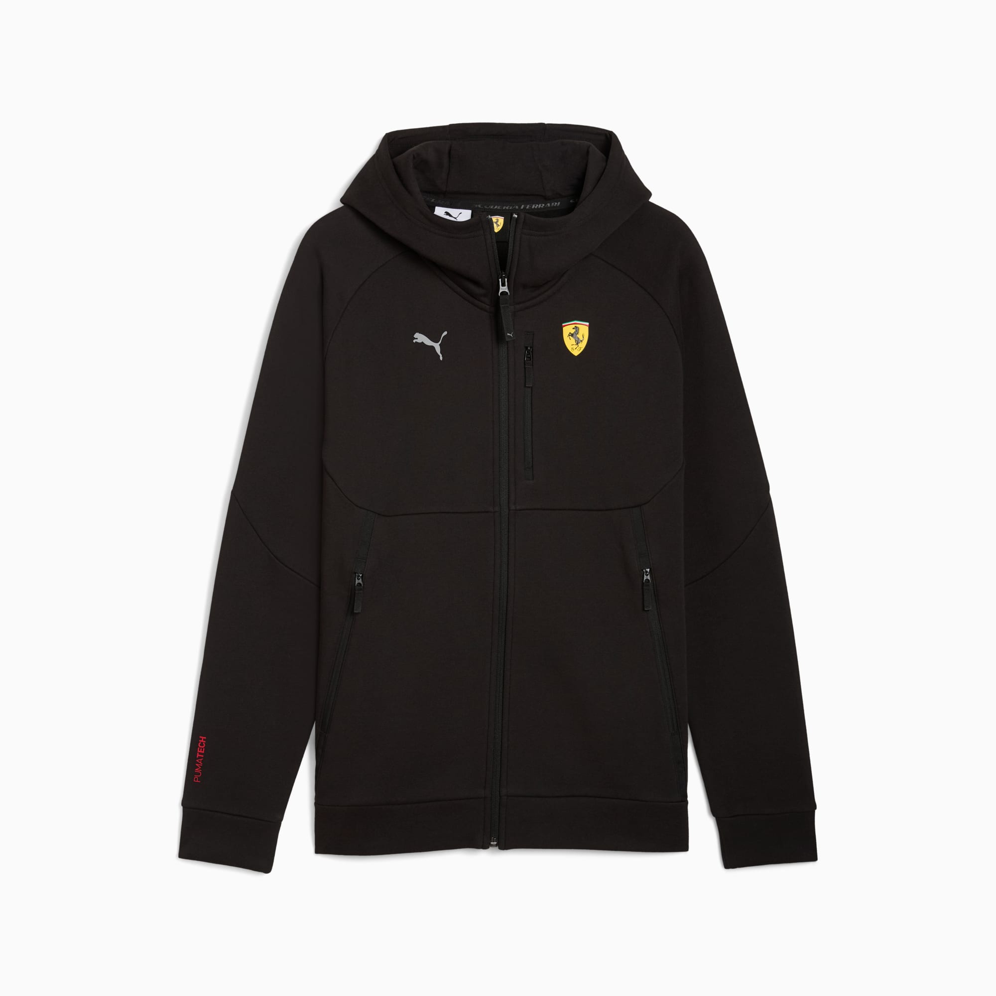 Puma X Scuderia Ferrari ジップアップパーカー ブラック Scuderia Ferrari PUMATECH FZ Hoodie Men | PUMA