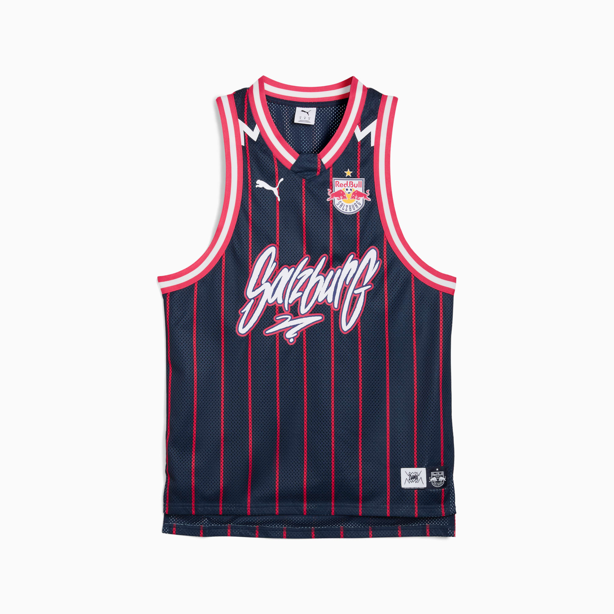 PUMA HOOPS x FC RED BULL SALZBURG Jersey Men, PUMA Red-Navy-AOP, large