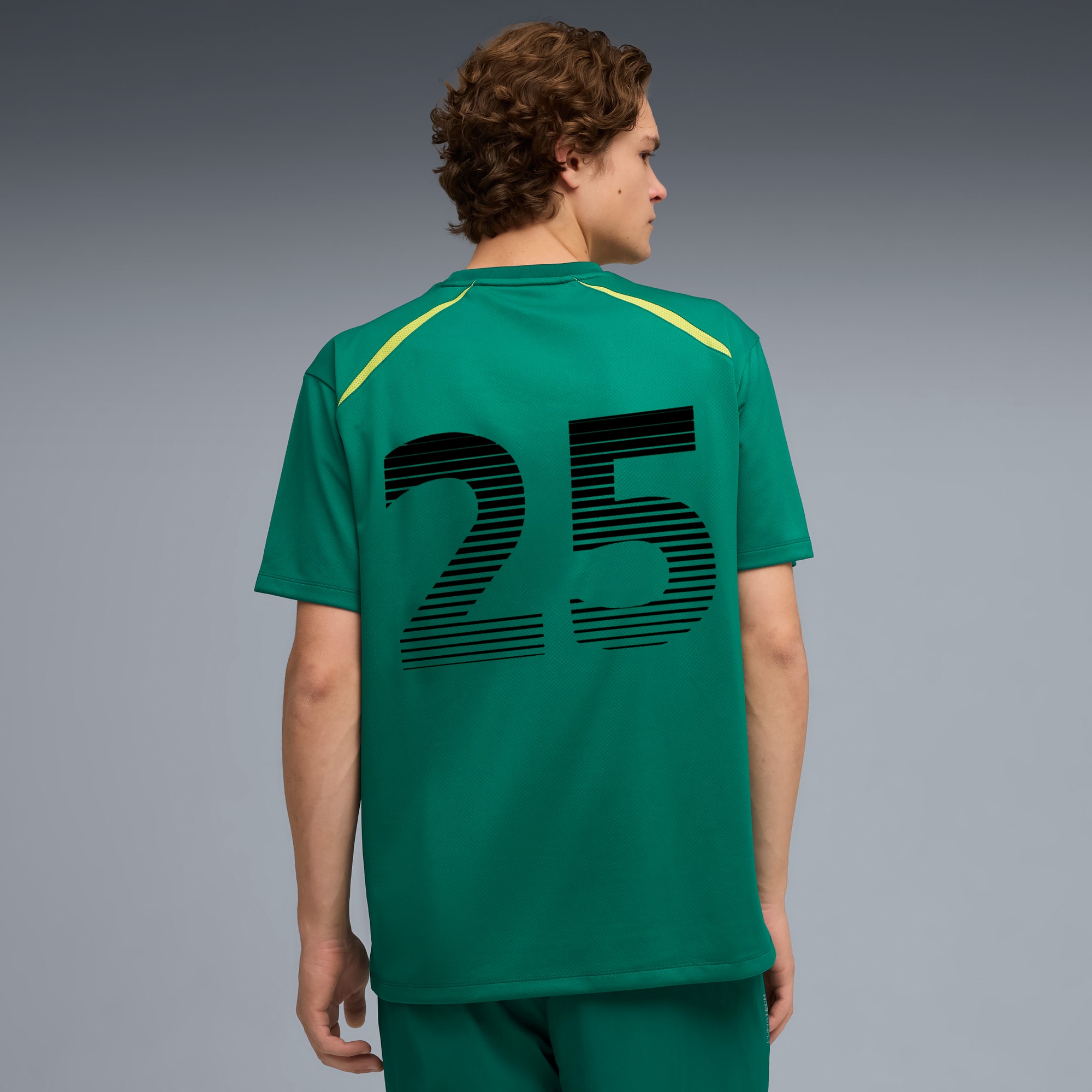 PUMA x ASTON MARTIN ARAMCO F1® TEAM lifestyle shirt voor heren, Green Lux, large