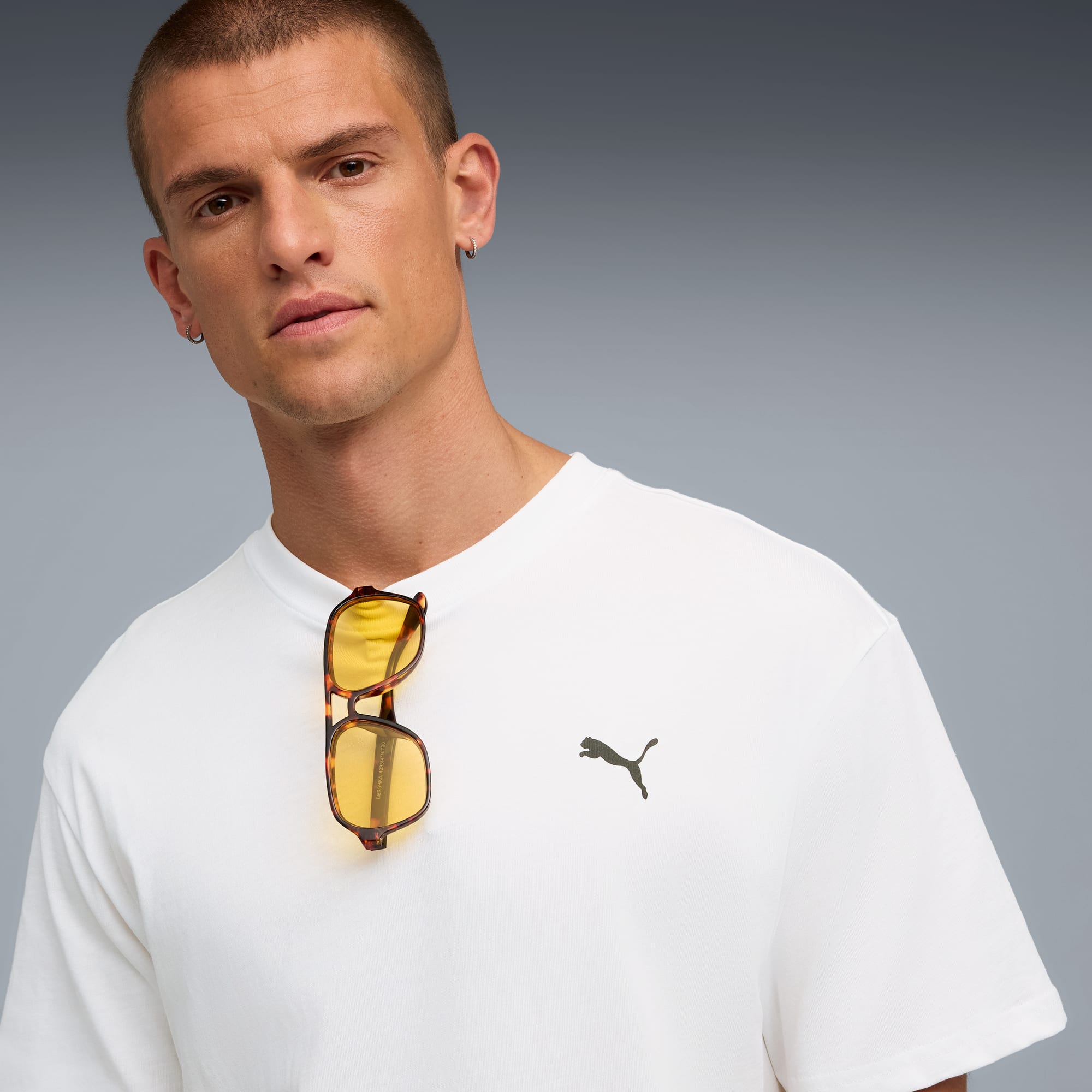 T-shirt à motif Speedcat Unisexe, PUMA White, large