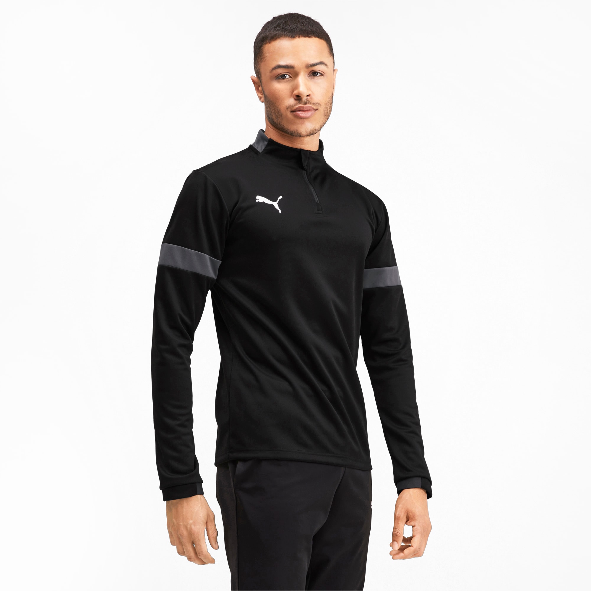 puma essentials quarter zip top mens