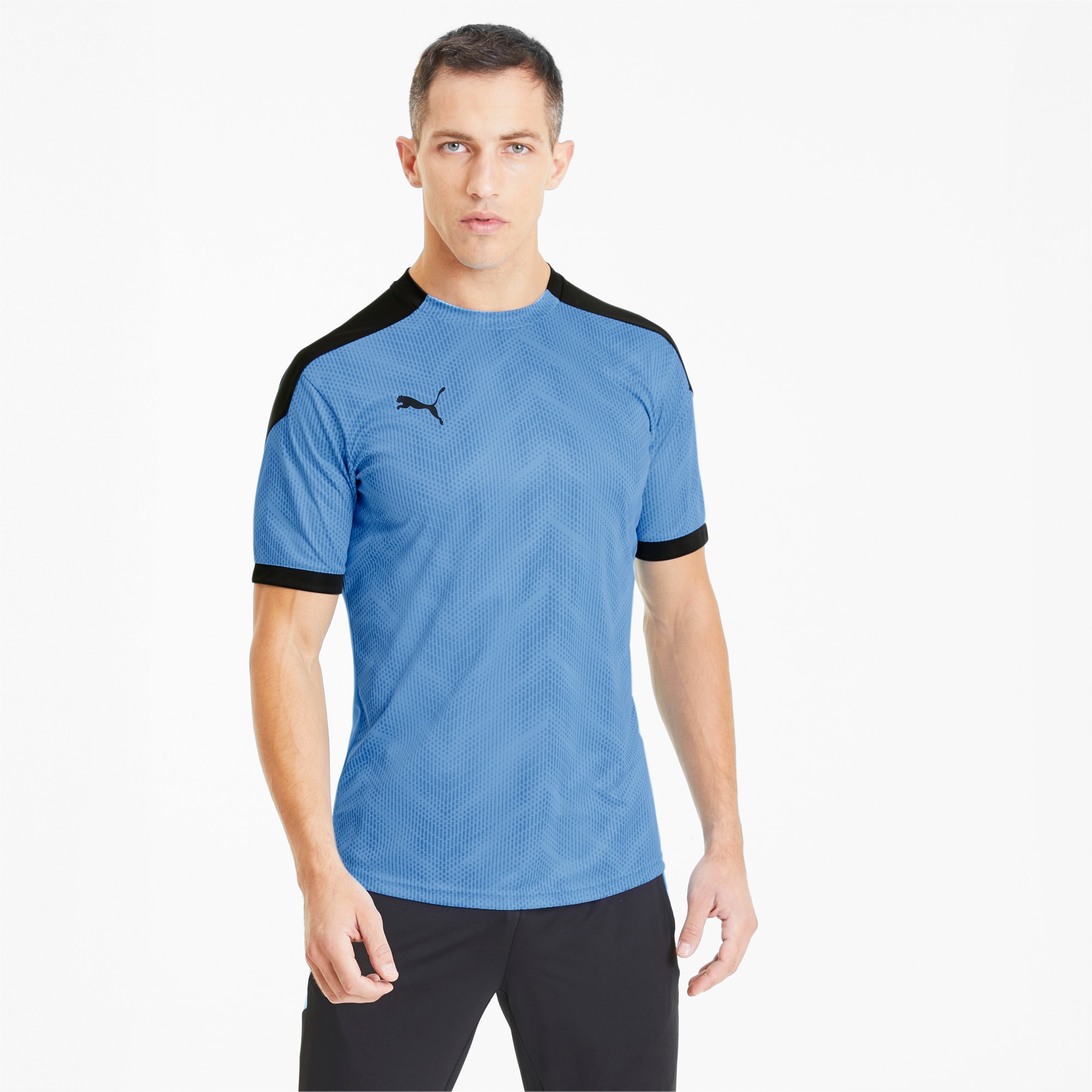 black and blue football jersey