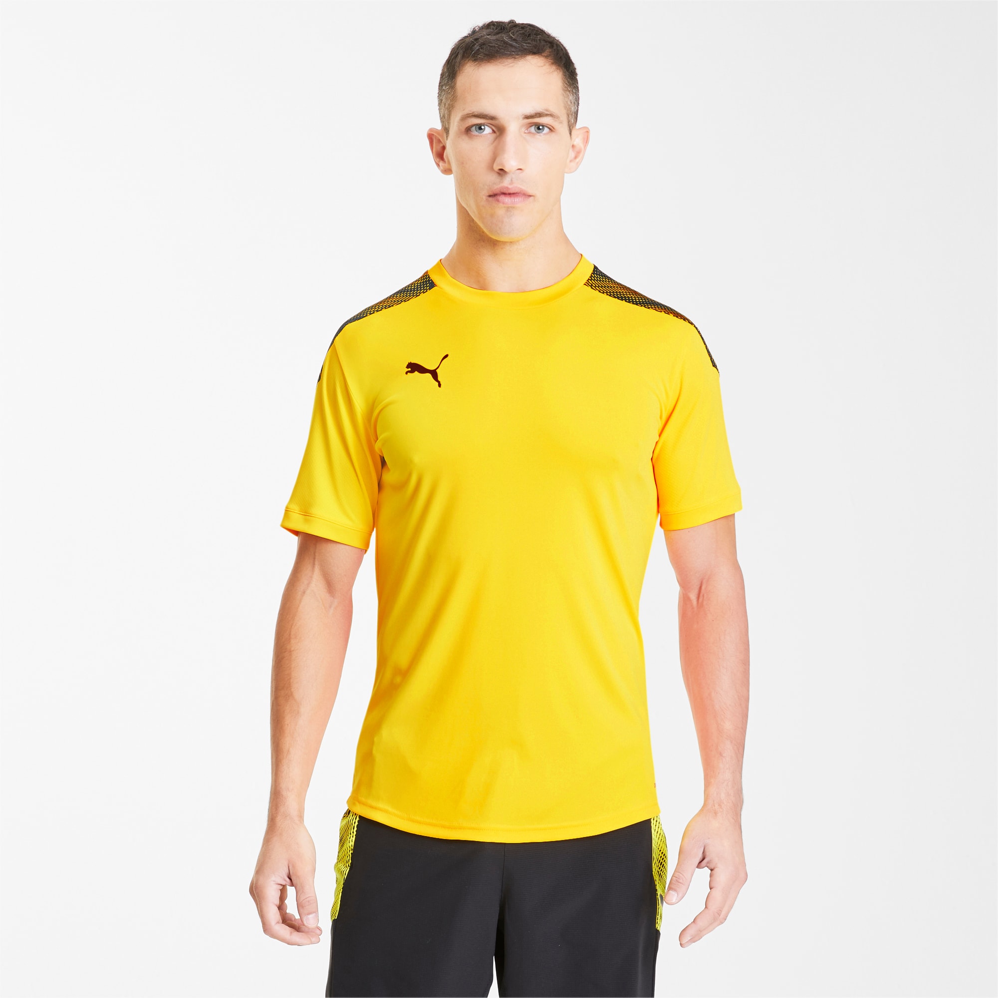 puma yellow t shirt