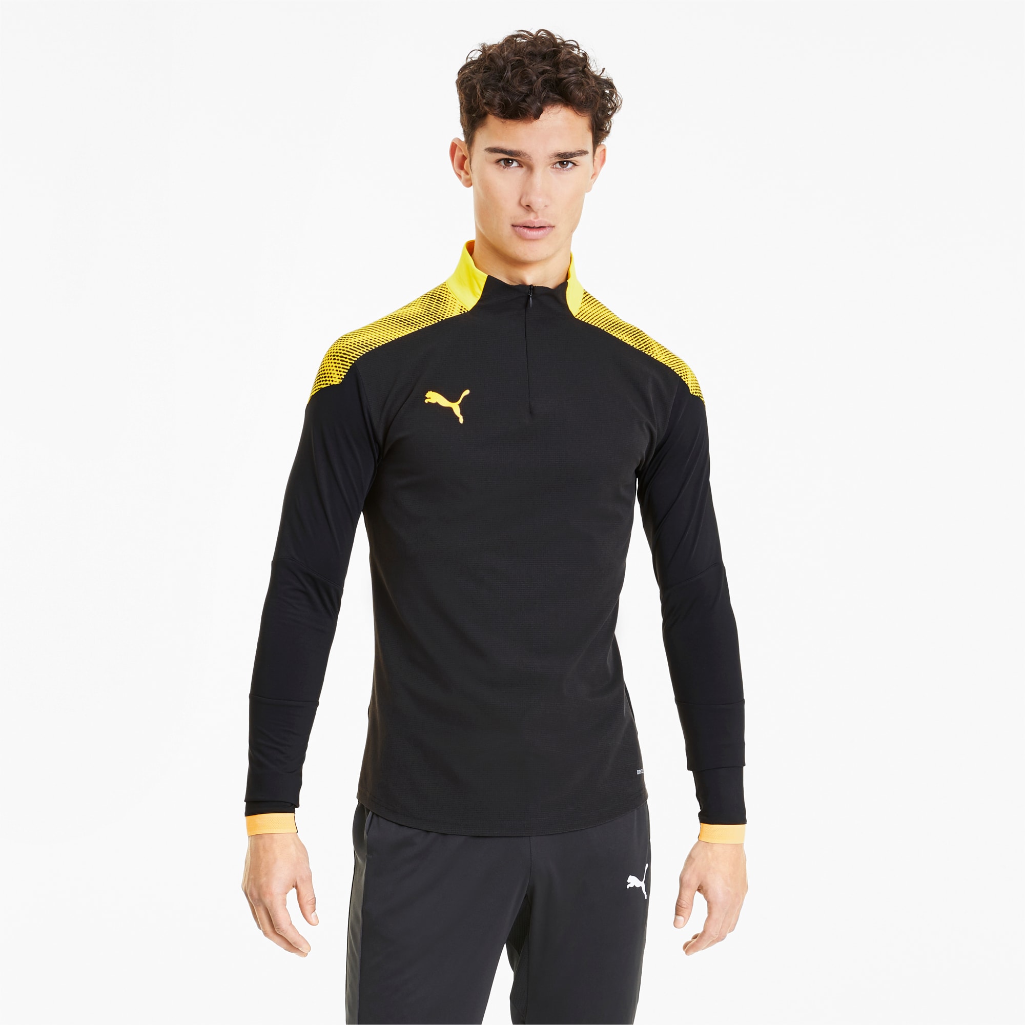 puma long sleeve quarter zip hoody mens