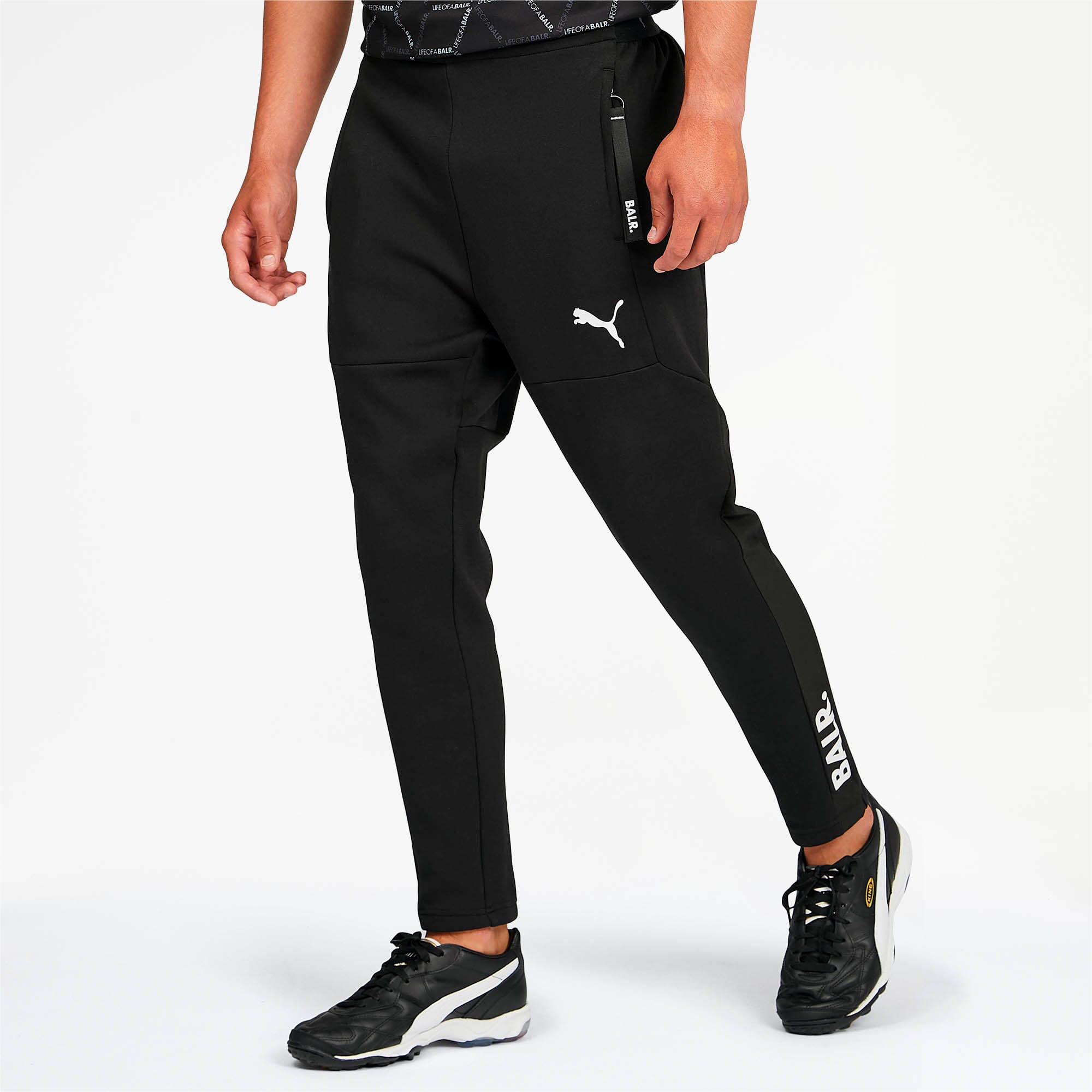 black and white puma sweatpants