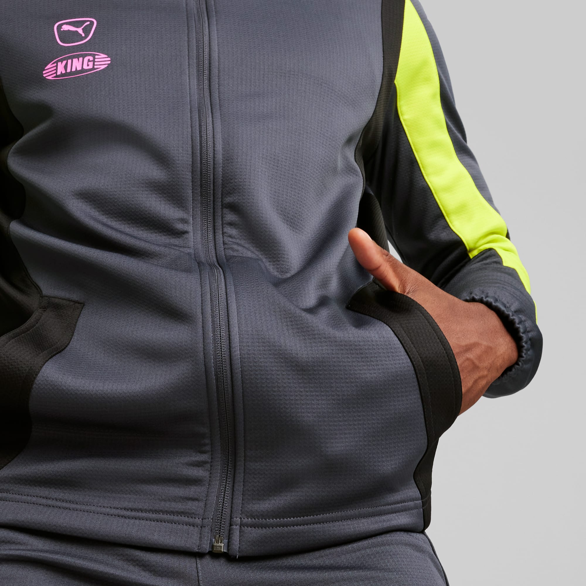 Chamarra online neon hombre