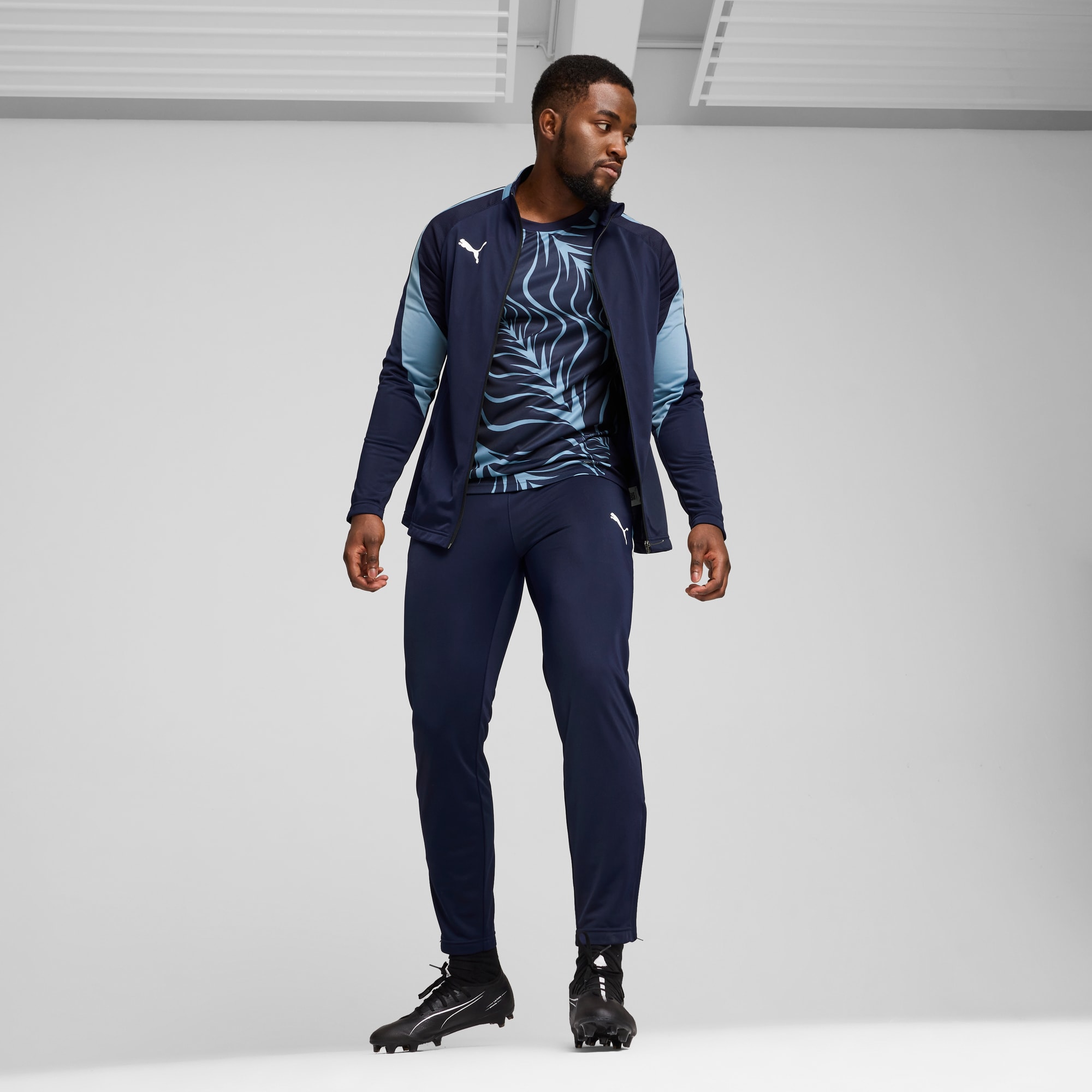Chándal individualLIGA para hombre, PUMA Navy-PUMA White-Zen Blue, large