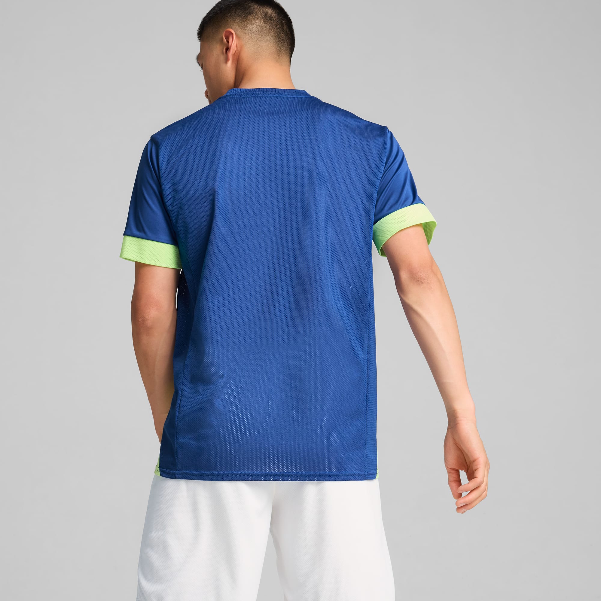 IndividualGOAL graphic shirt voor heren, Cobalt Glaze-Fizzy Apple, large