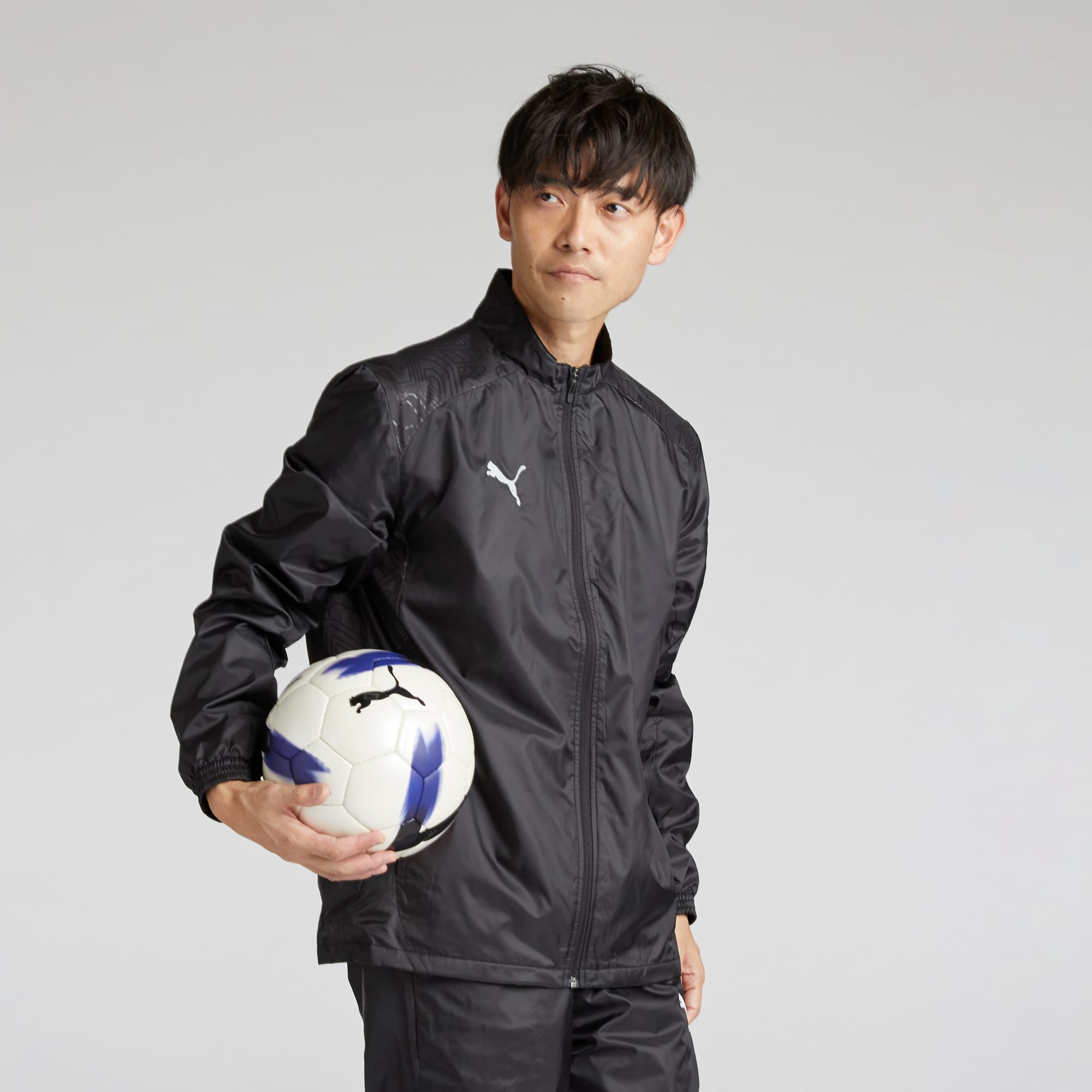 PUMA PUMA（プーマ）TEAMCUP 裏トリコット ウーブンジャケット