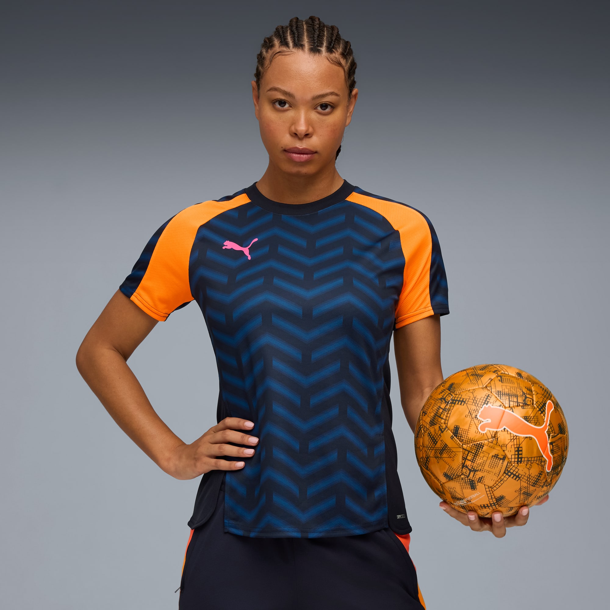 individualBLAZE Fußballtrikot Frauen, New Navy-Heat Fire-Ravish, large