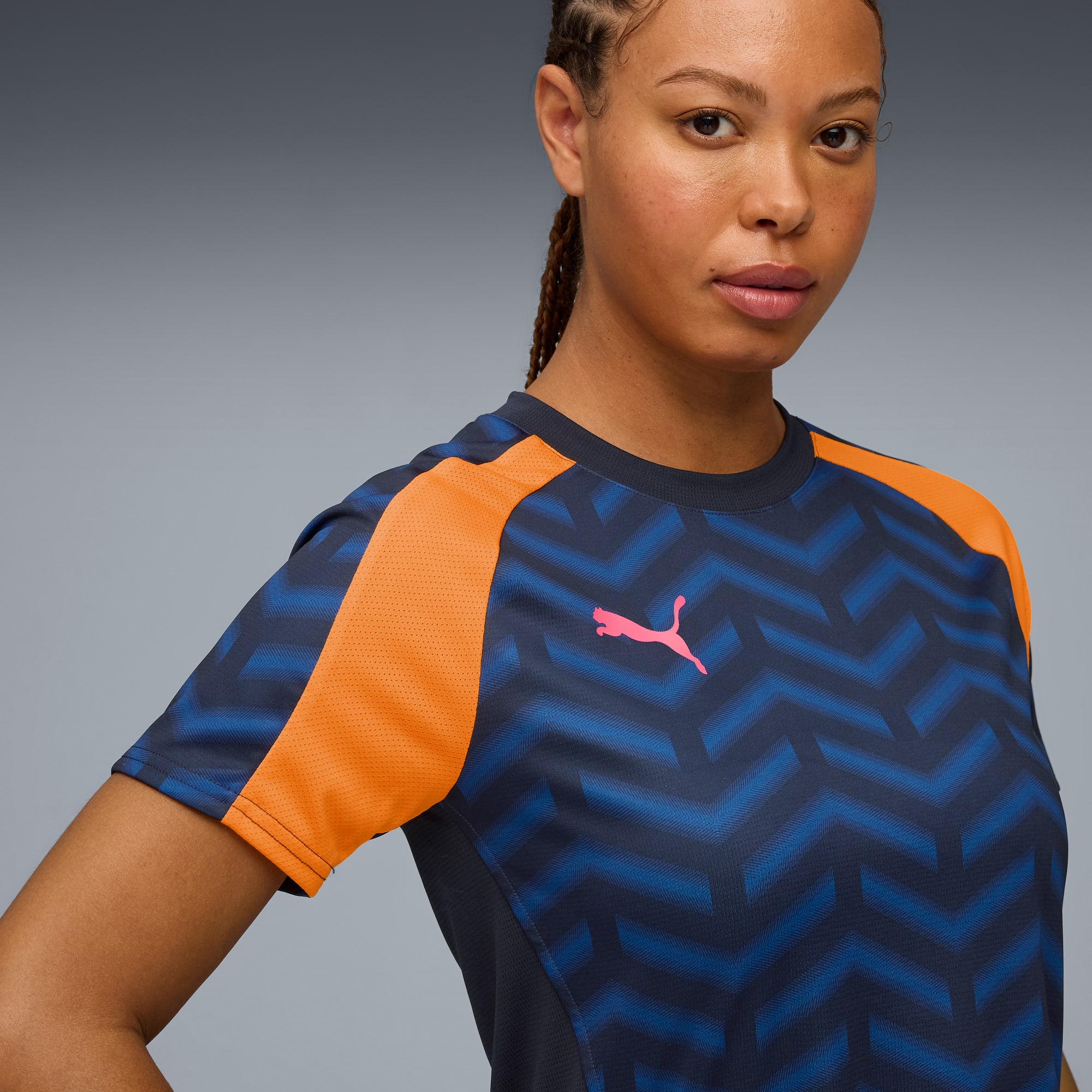 individualBLAZE Fußballtrikot Frauen, New Navy-Heat Fire-Ravish, large
