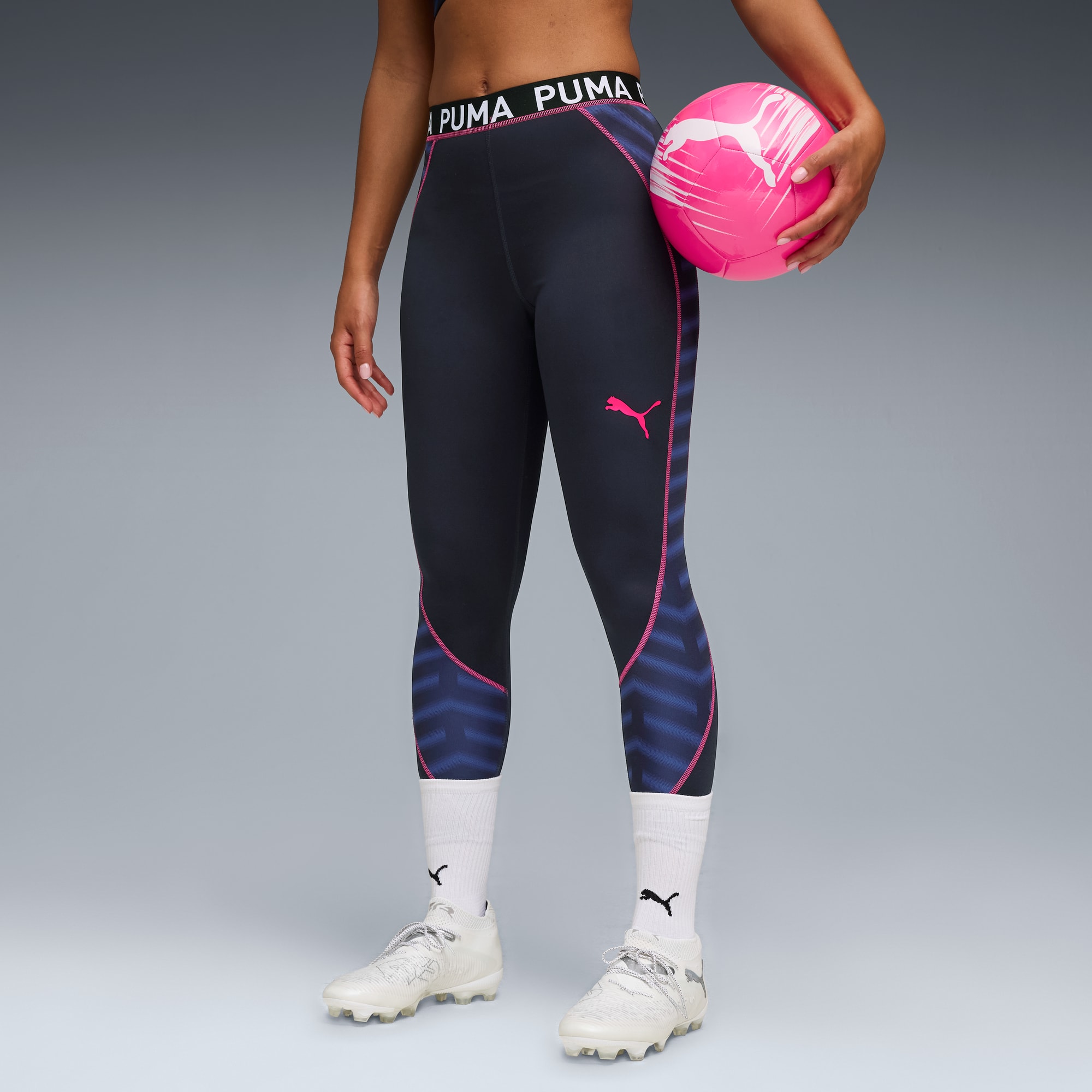 individualBLAZE sterke voetballegging voor dames, New Navy-Ravish-Heat Fire, large