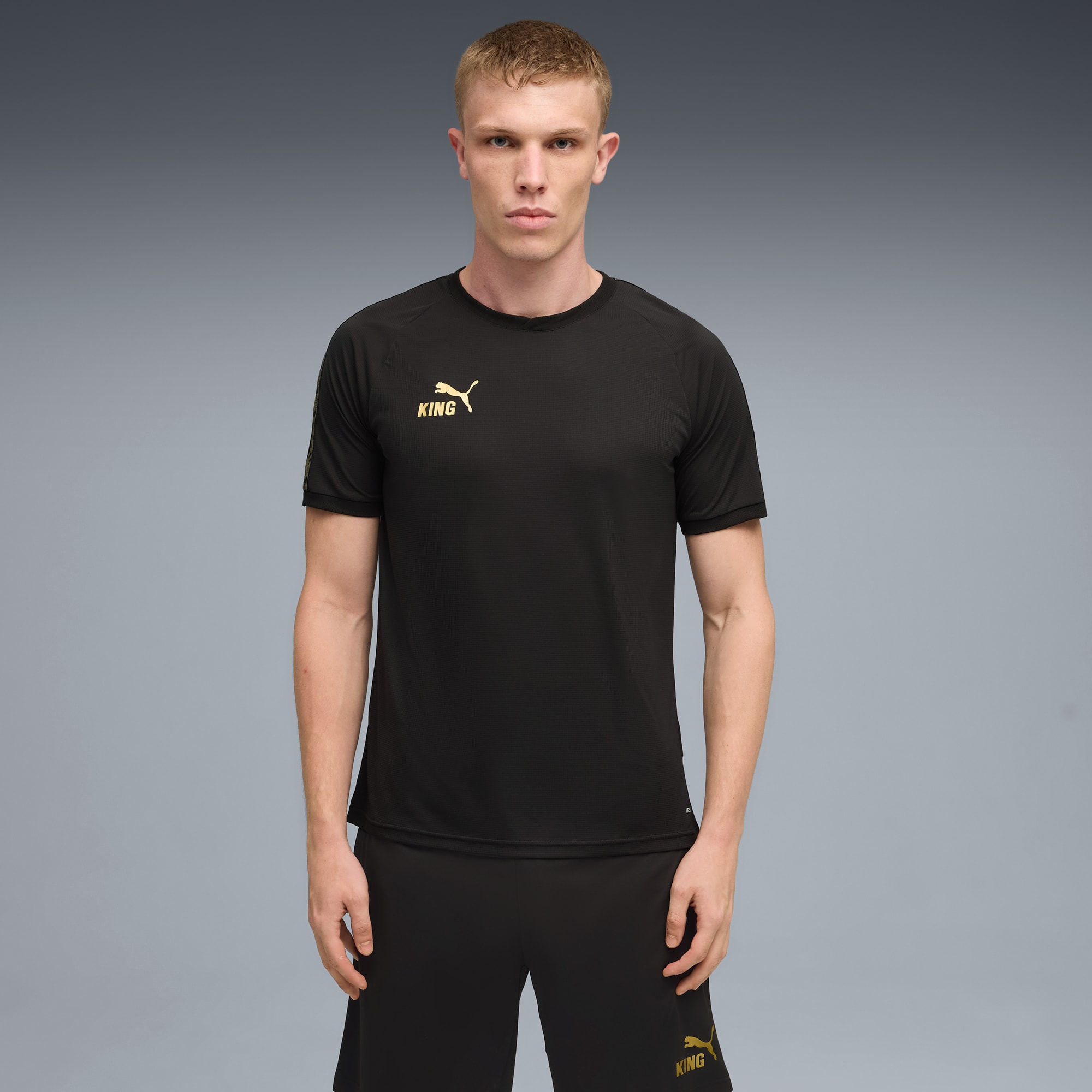 メンズウェア TEAM JERSEY BLACK SET XL King-Men's-Soccer-Jersey