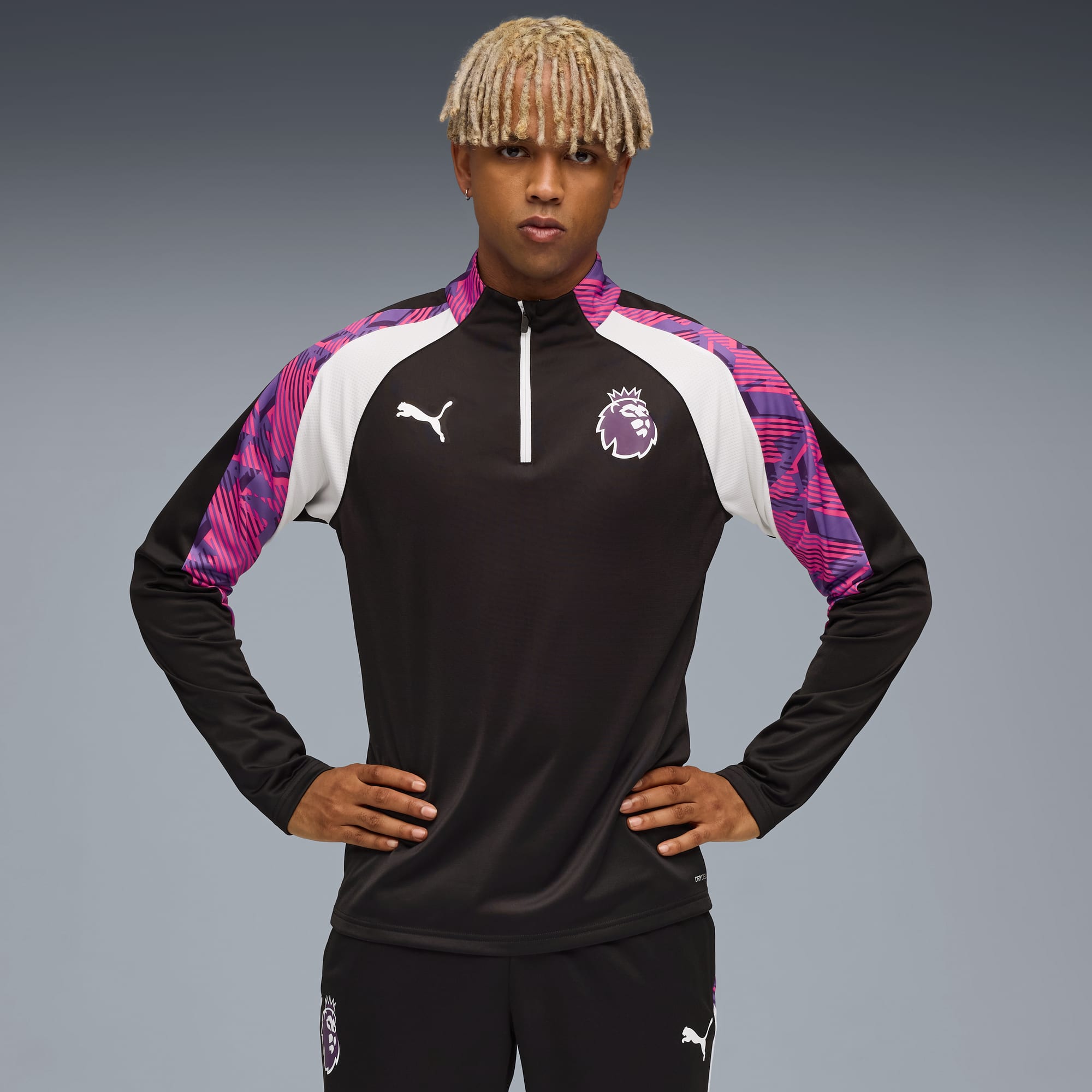 PUMA プーマ インナー メンズ シャツ 長袖 サッカー パワー