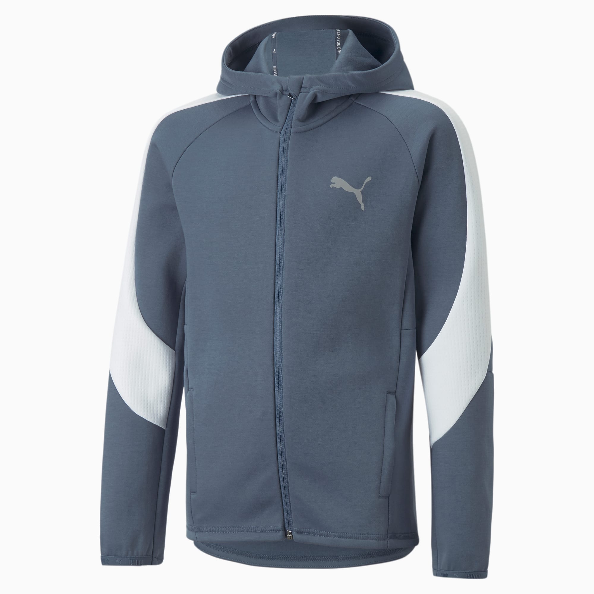 EVOSTRIPE Full Zip Jacket Boys 8 16 years Evening Sky PUMA Shoes PUMA
