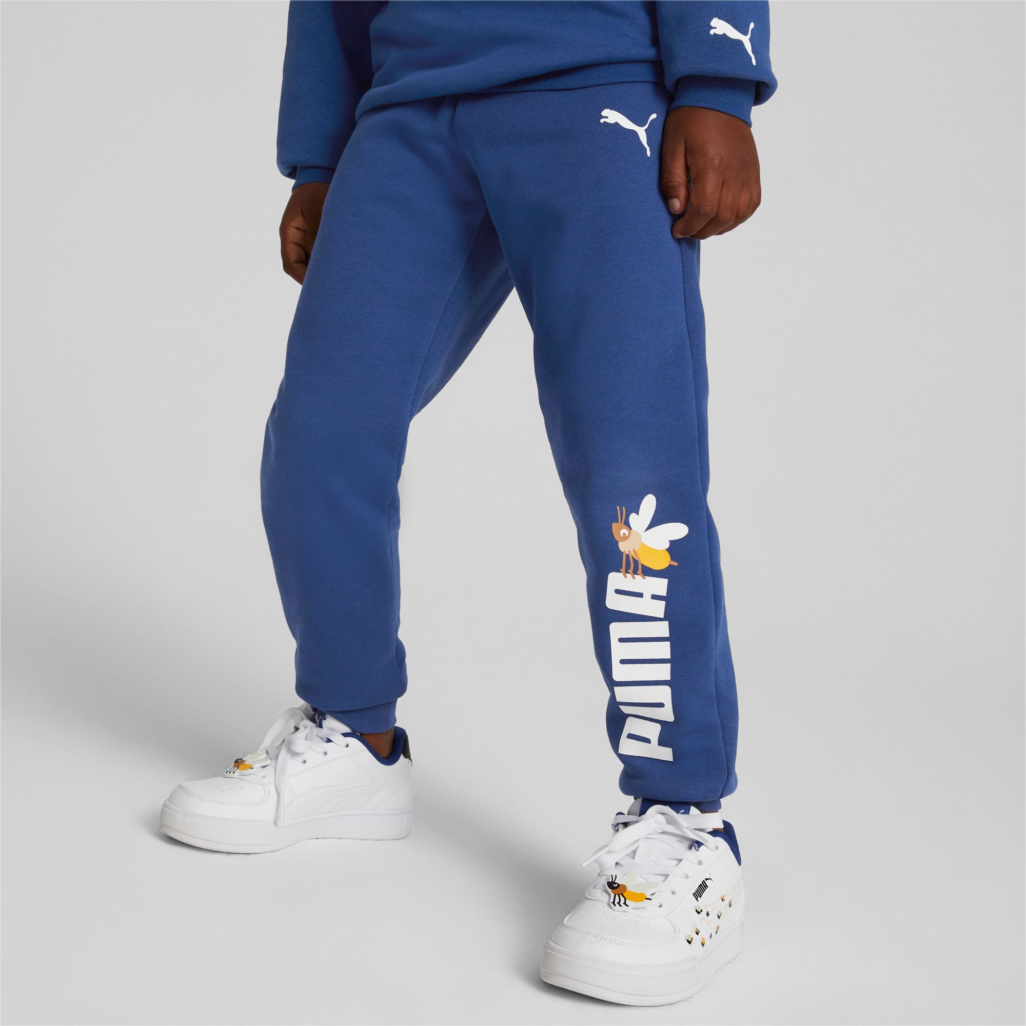 Blue puma sweatpants clearance